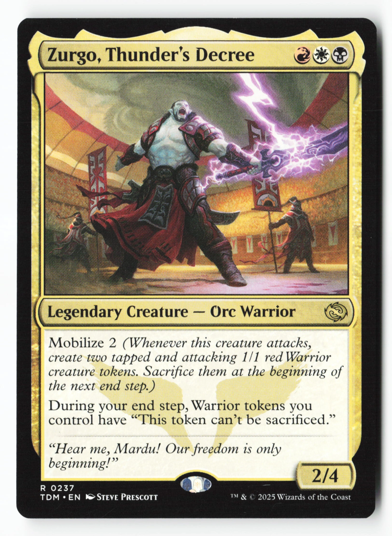 Zurgo, Thunder's Decree (TDM 237) — Voorkant