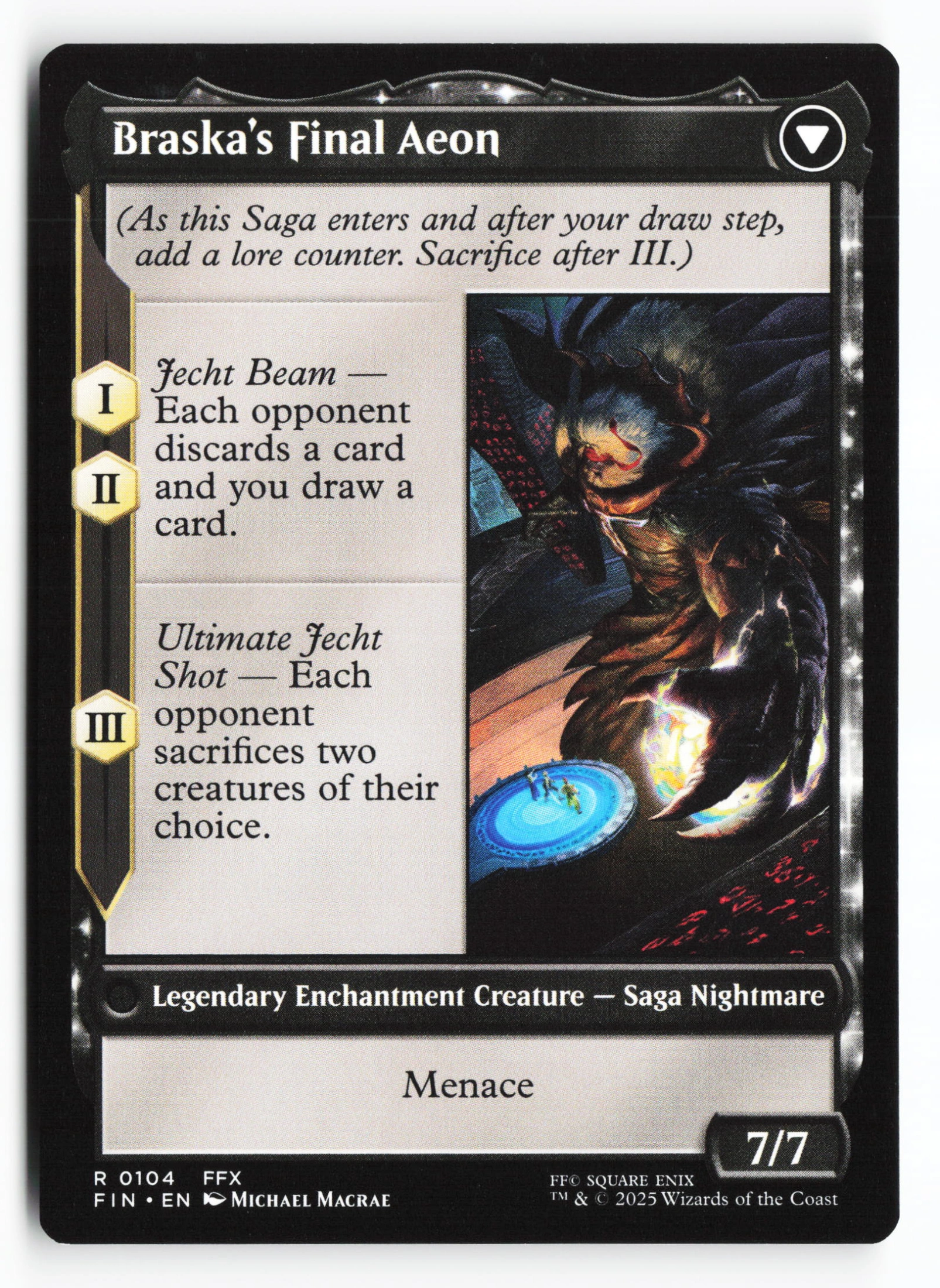 Jecht, Reluctant Guardian // Braska's Final Aeon (FIN 104) — Achterkant