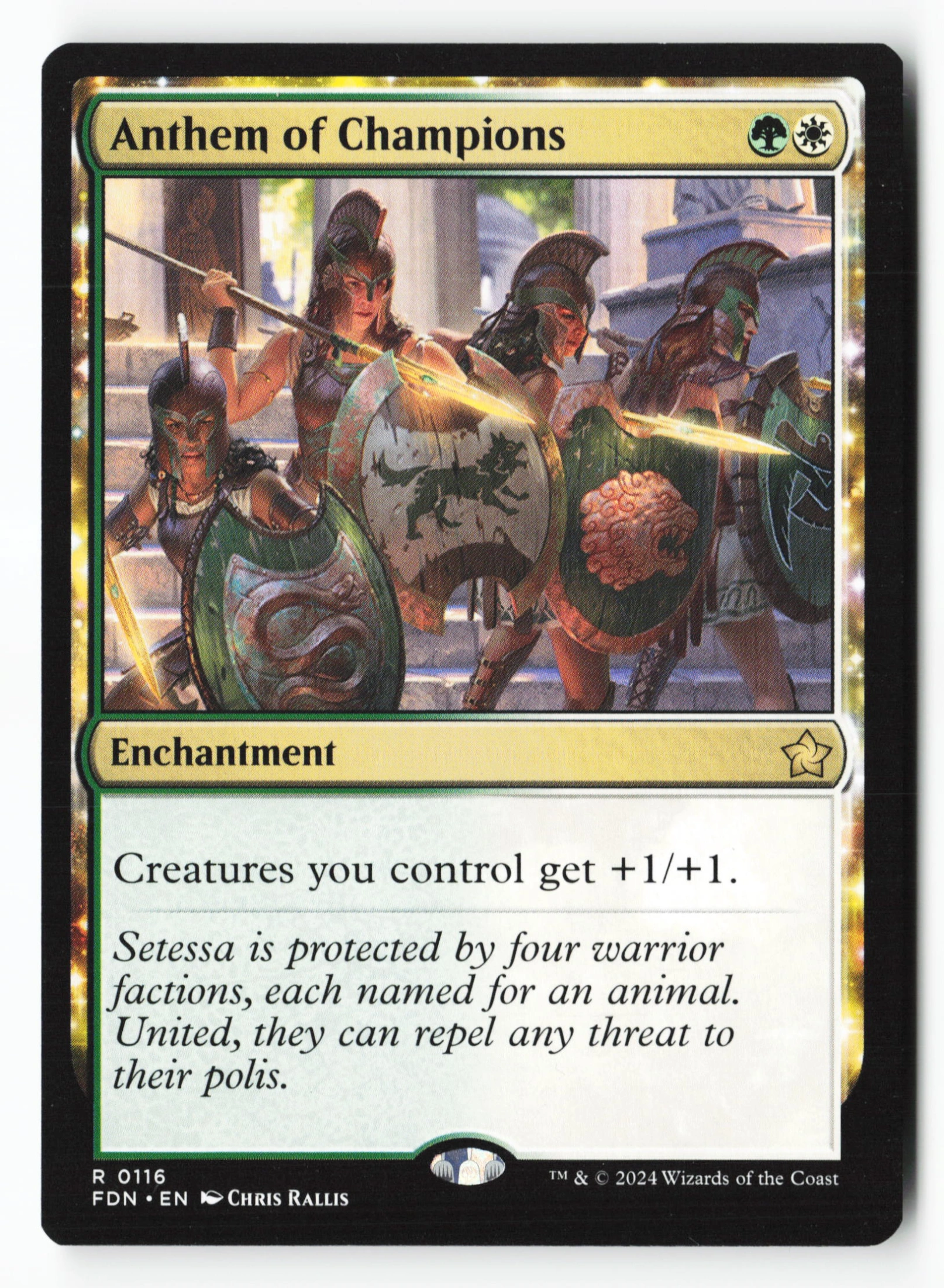 Anthem of Champions (FDN 116) — Voorkant