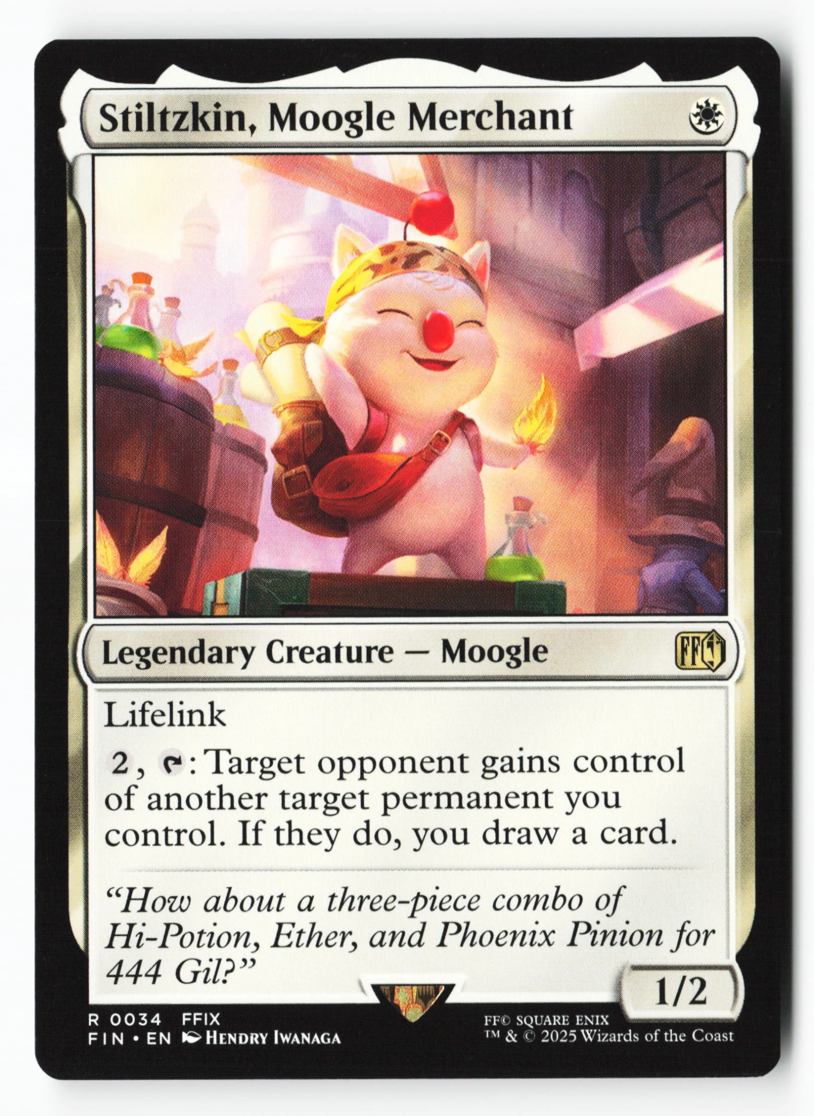 Stiltzkin, Moogle Merchant (FIN 034) — Voorkant