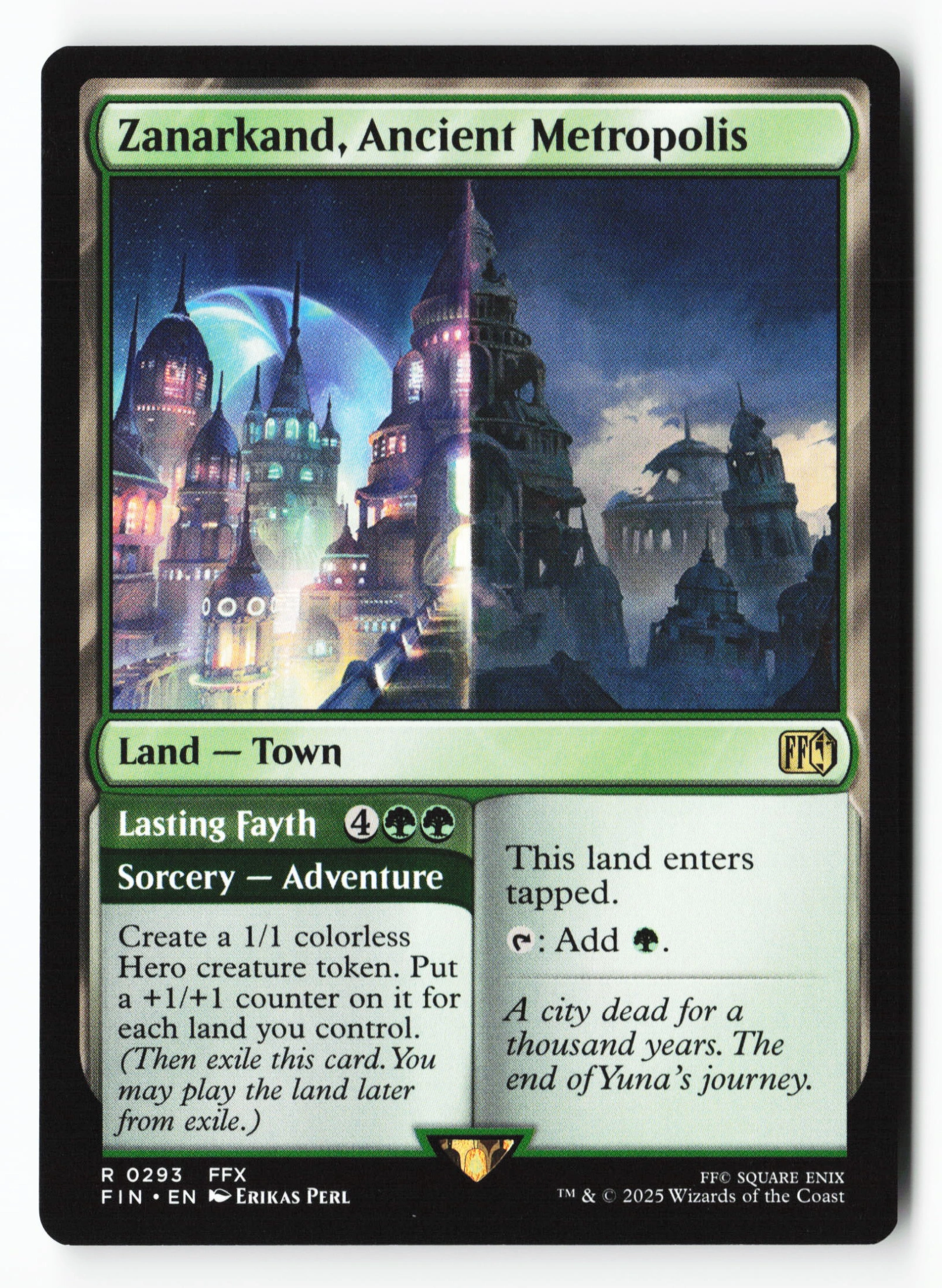 Zanarkand, Ancient Metropolis // Lasting Fayth (FIN 293) — Voorkant