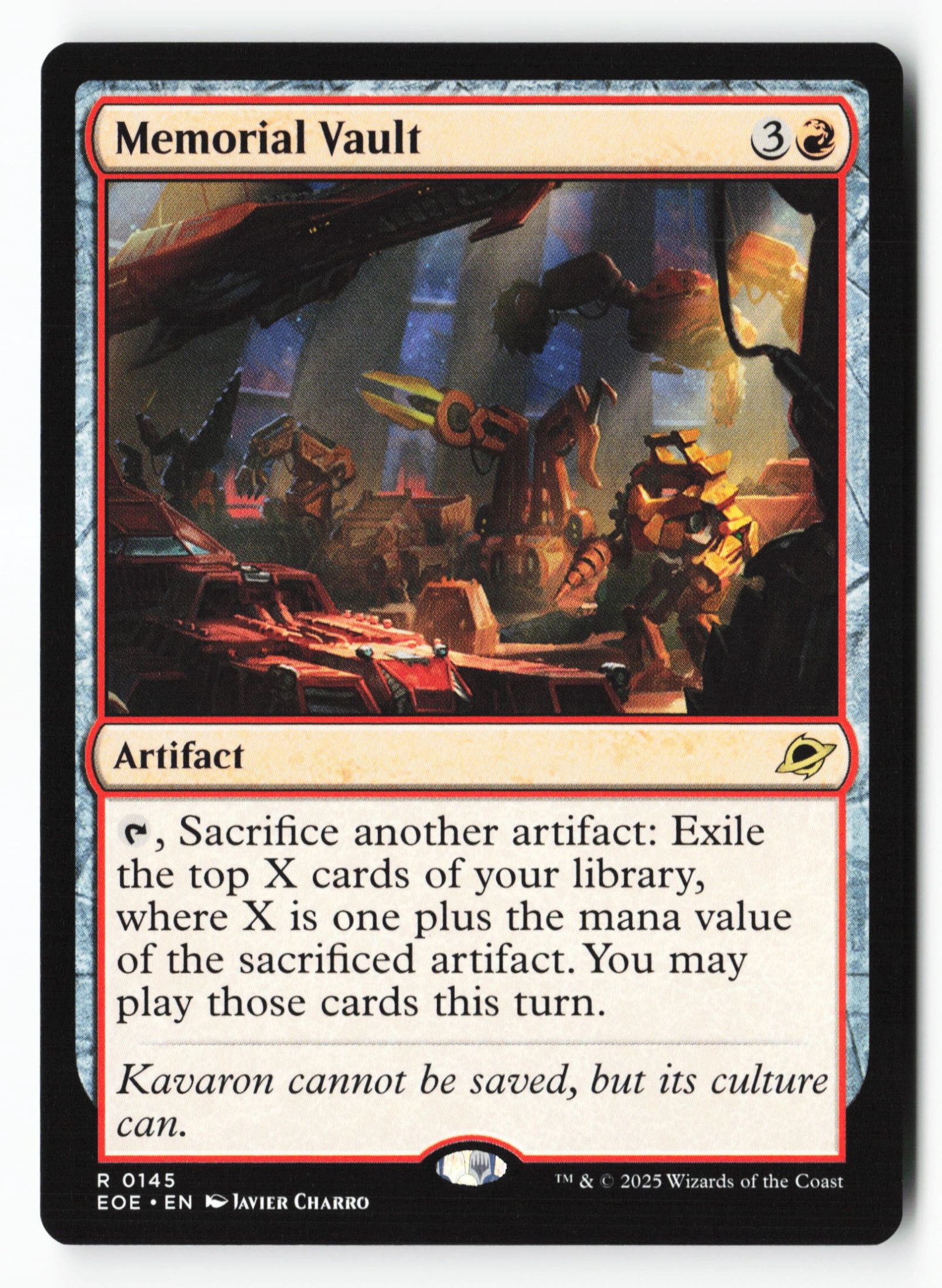 Memorial Vault (EOE 145) — Voorkant
