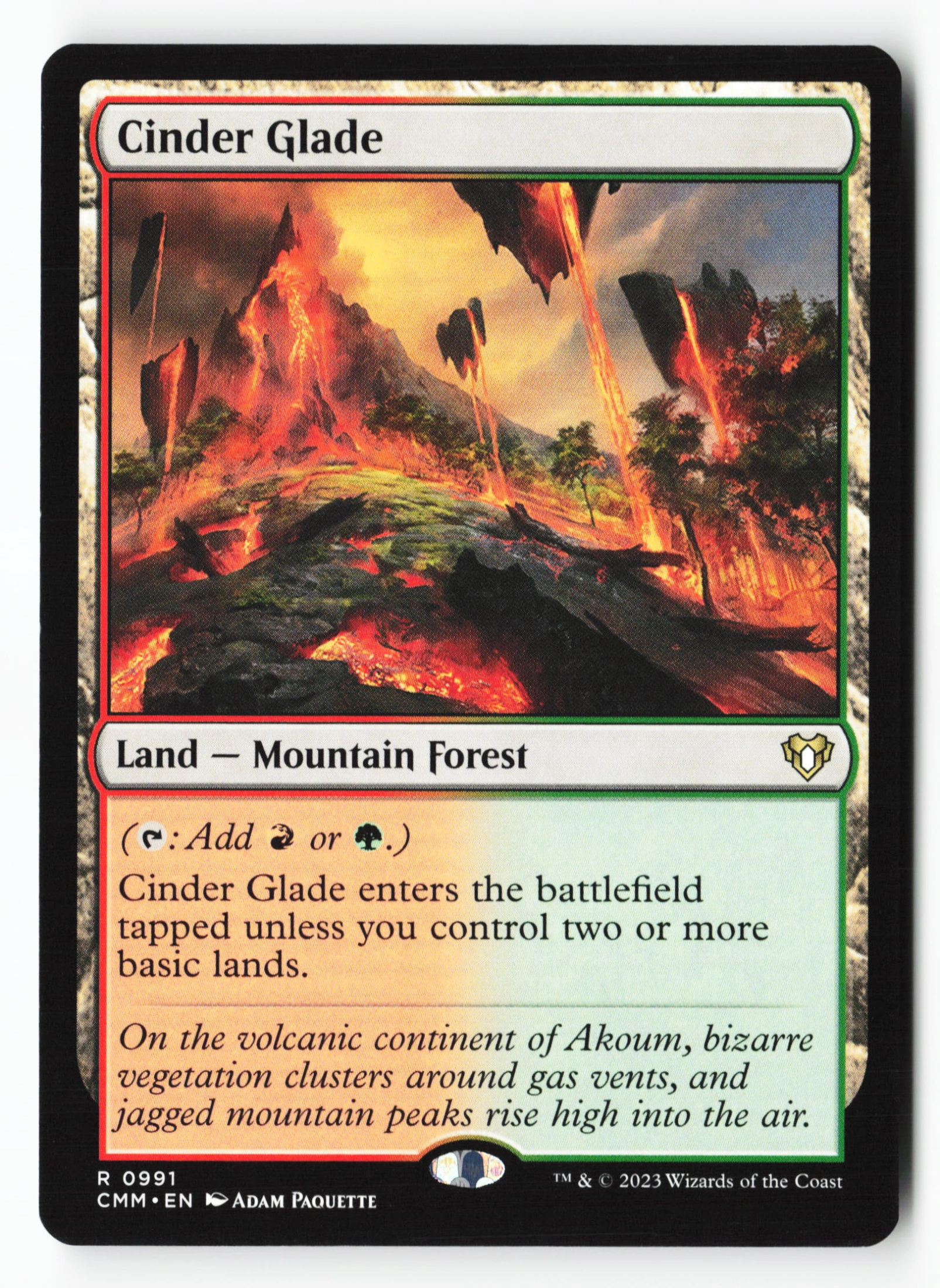 Cinder Glade (CMM 991) — Voorkant