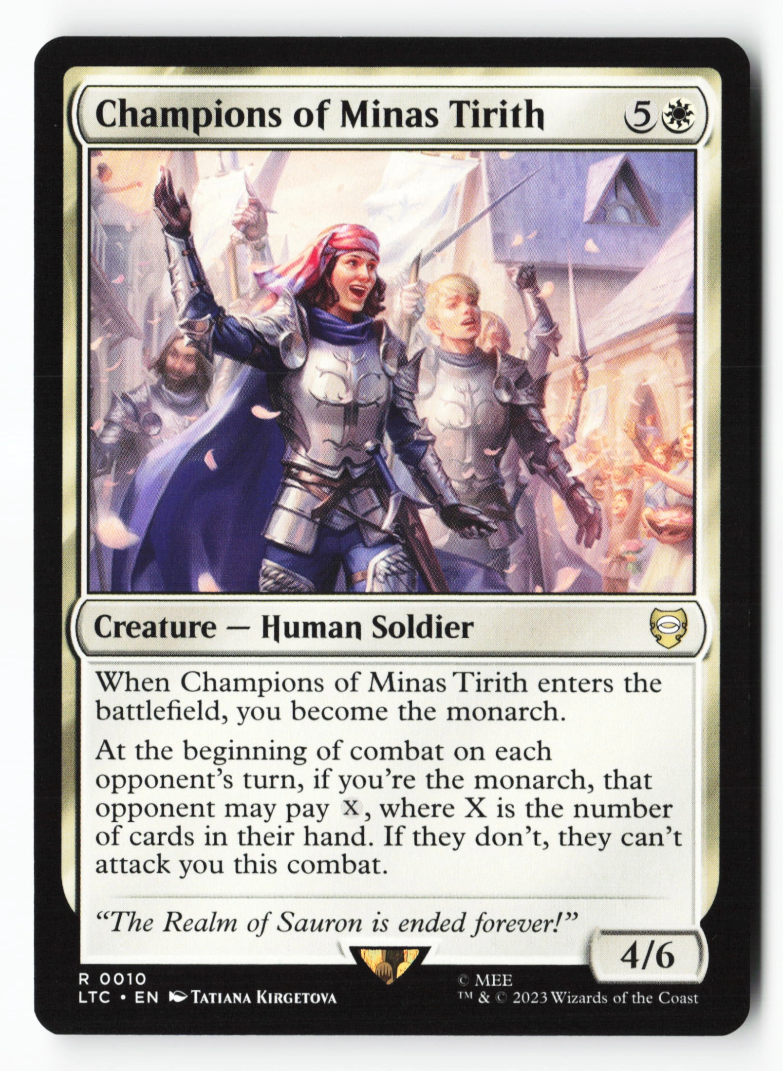 Champions of Minas Tirith (LTC 010) — Voorkant
