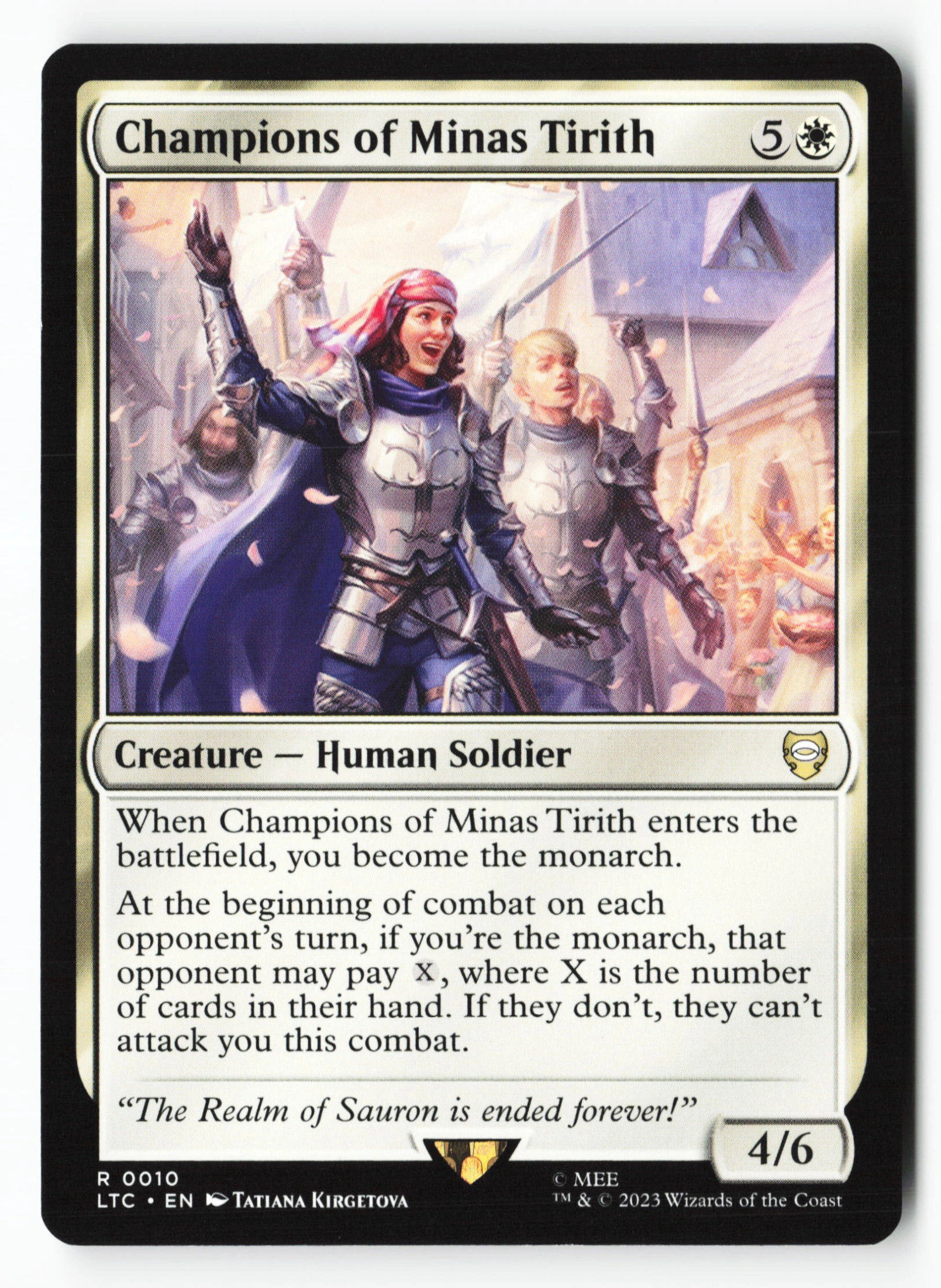 Champions of Minas Tirith (LTC 010) — Voorkant