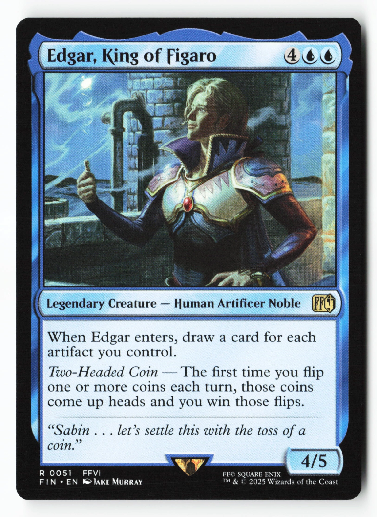 Edgar, King of Figaro (FIN 051) — Voorkant
