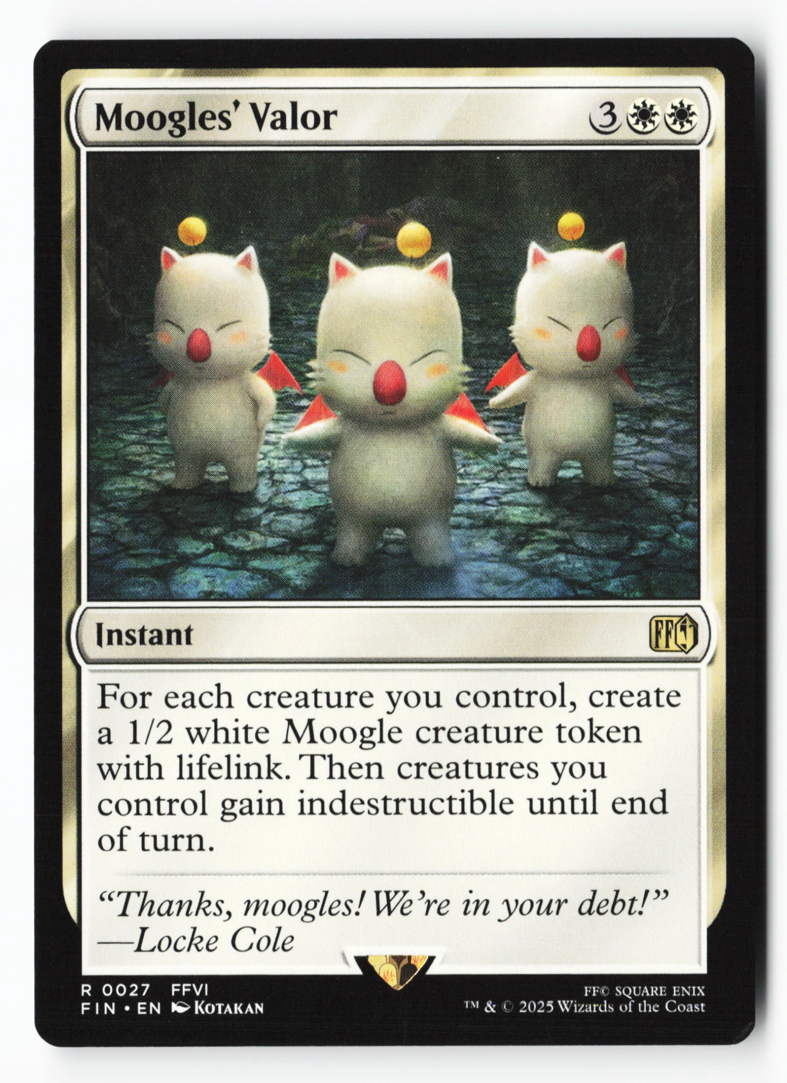 Moogles' Valor (FIN 027) — Voorkant