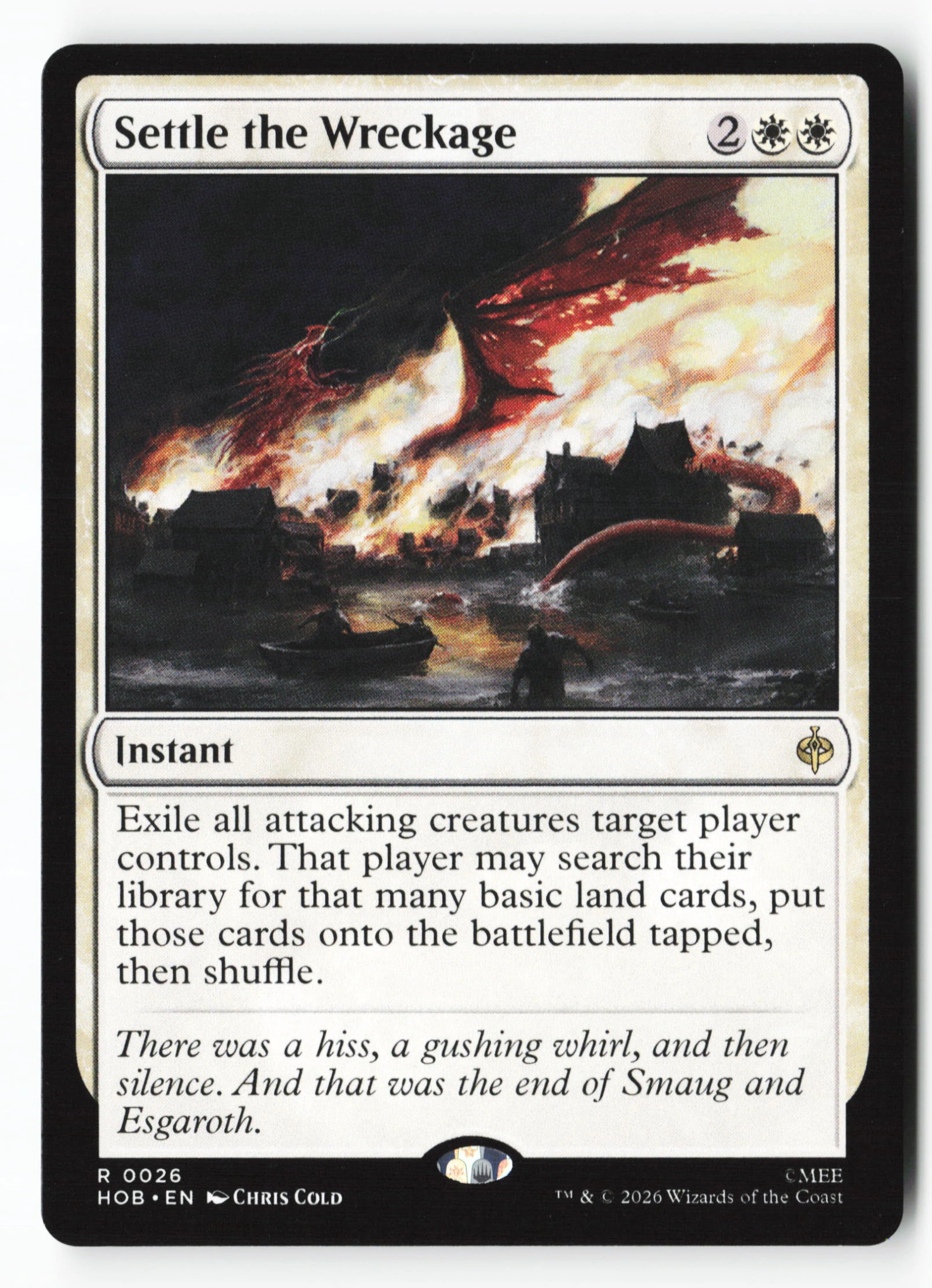 Settle the Wreckage (HOB 026) — Voorkant