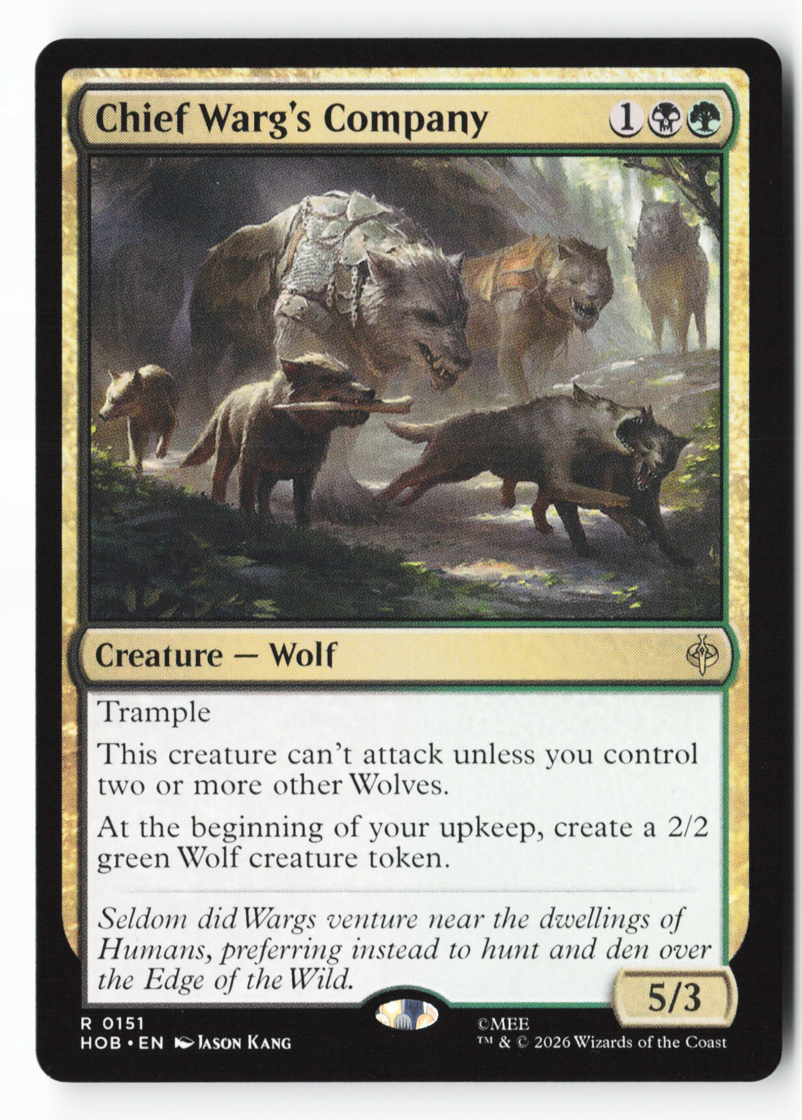 Chief Warg's Company (HOB 151) — Voorkant