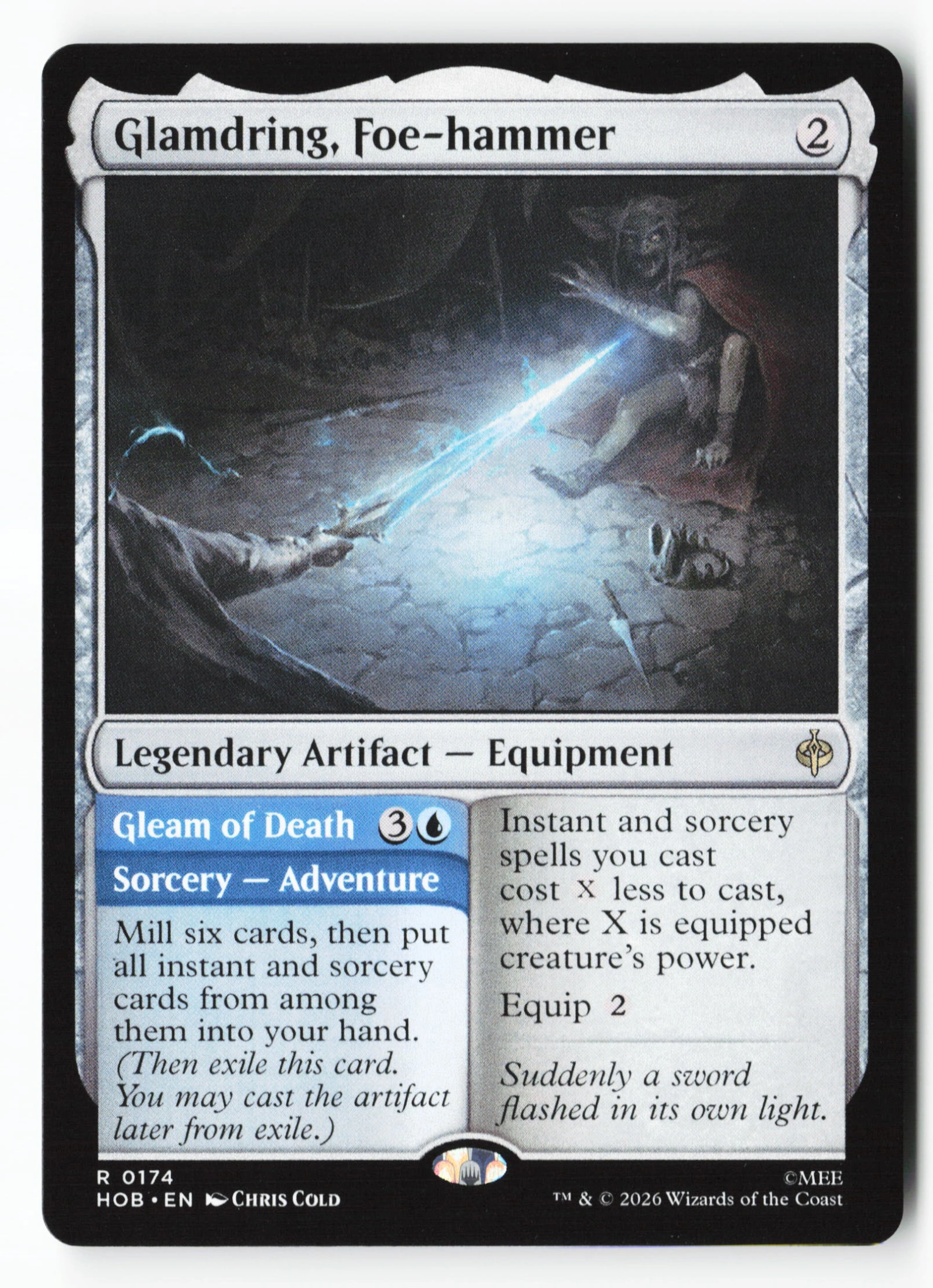 Glamdring, Foe-hammer // Gleam of Death (HOB 174) — Voorkant