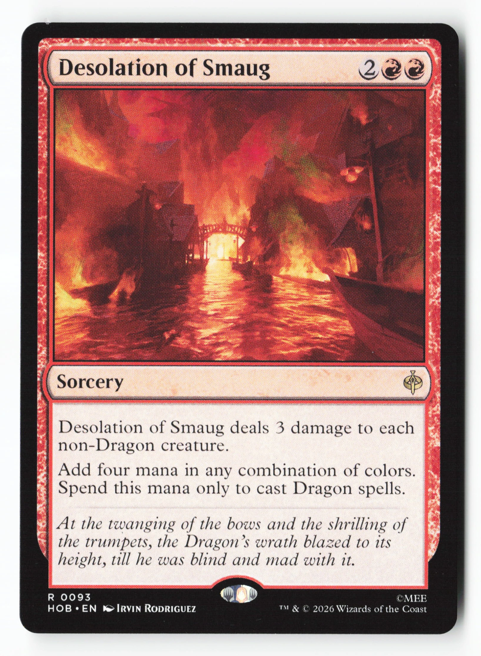 Desolation of Smaug (HOB 093) — Voorkant