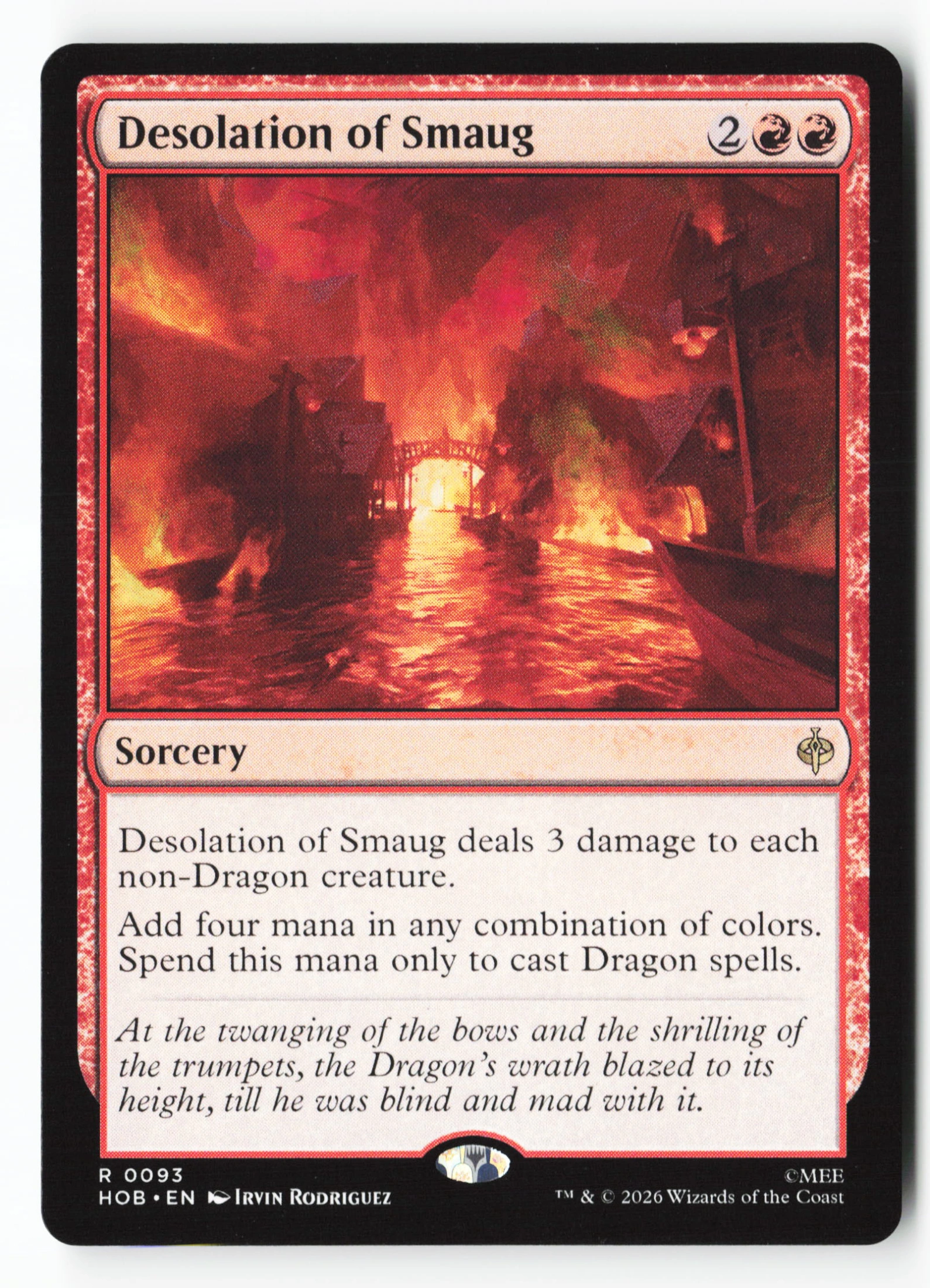 Desolation of Smaug (HOB 093) — Voorkant