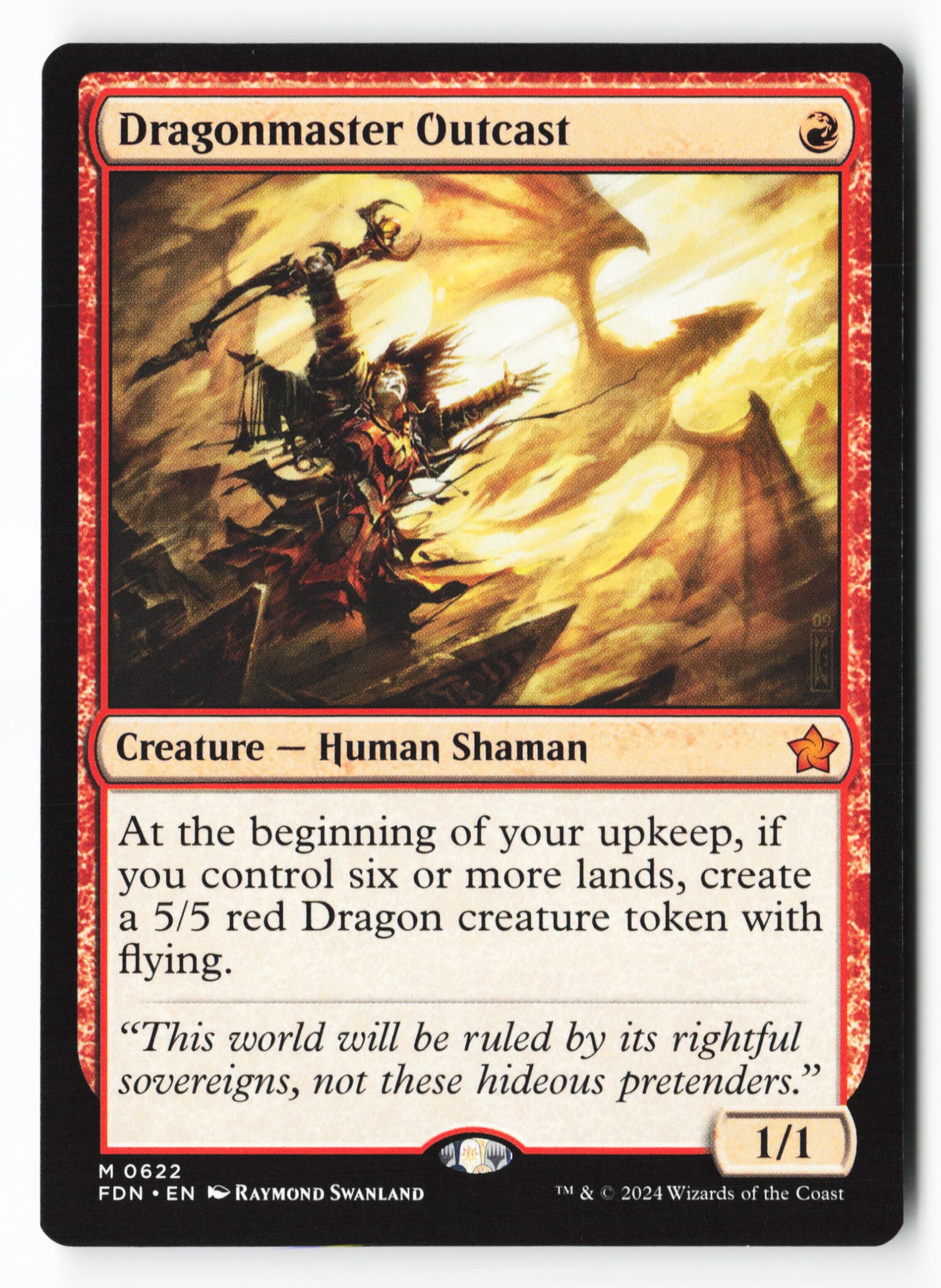 Dragonmaster Outcast (FDN 622) — Voorkant