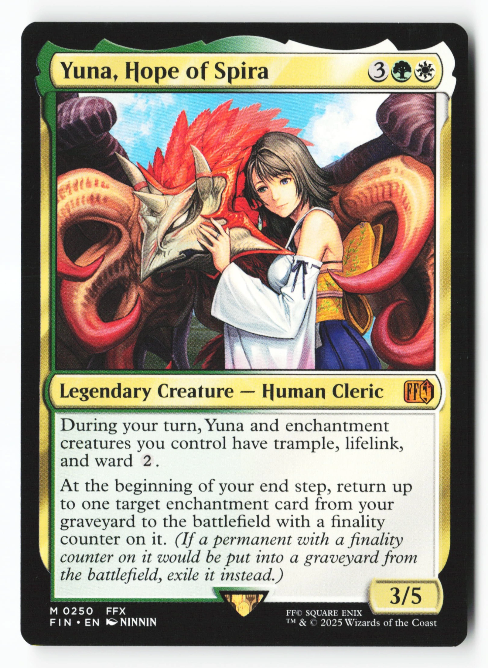 Yuna, Hope of Spira (FIN 250) — Voorkant