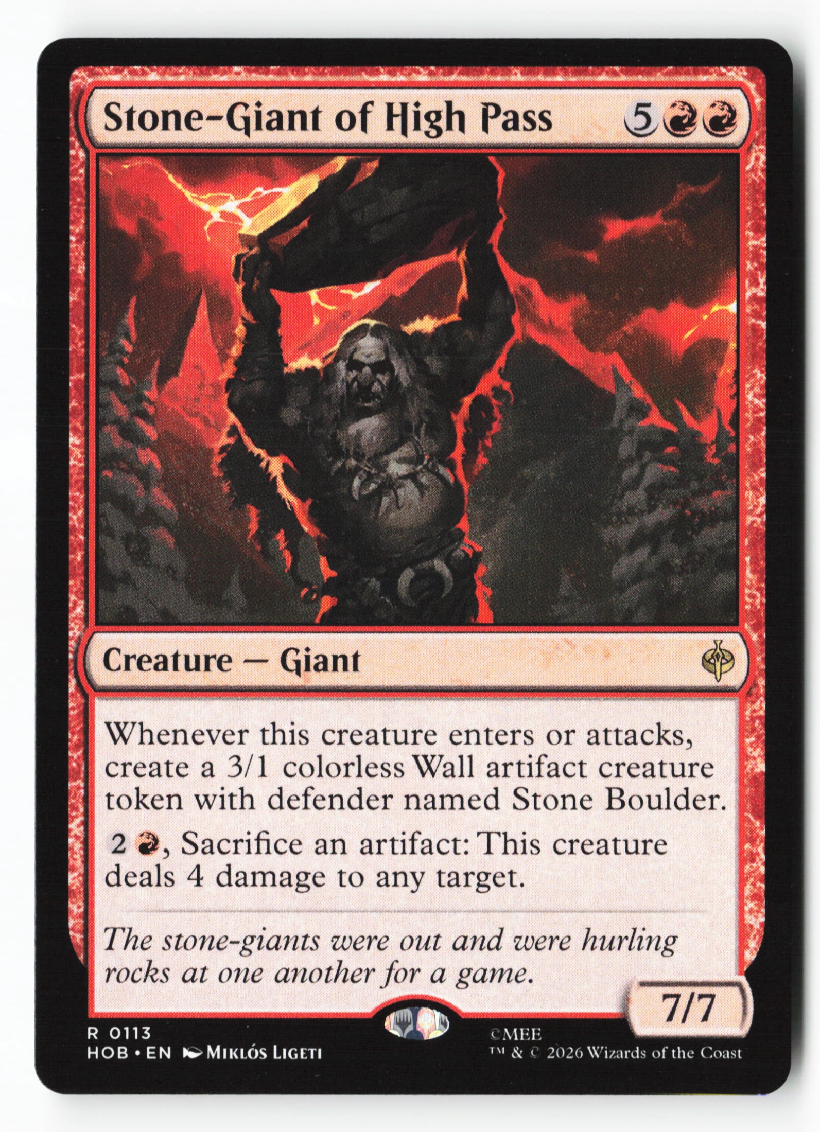 Stone-Giant of High Pass (HOB 113) — Voorkant