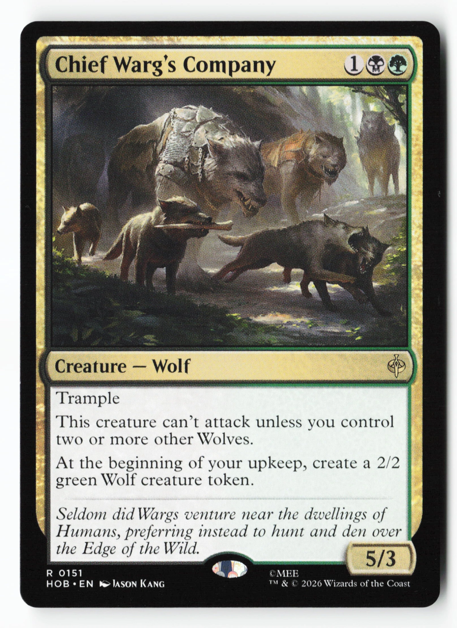 Chief Warg's Company (HOB 151) — Voorkant