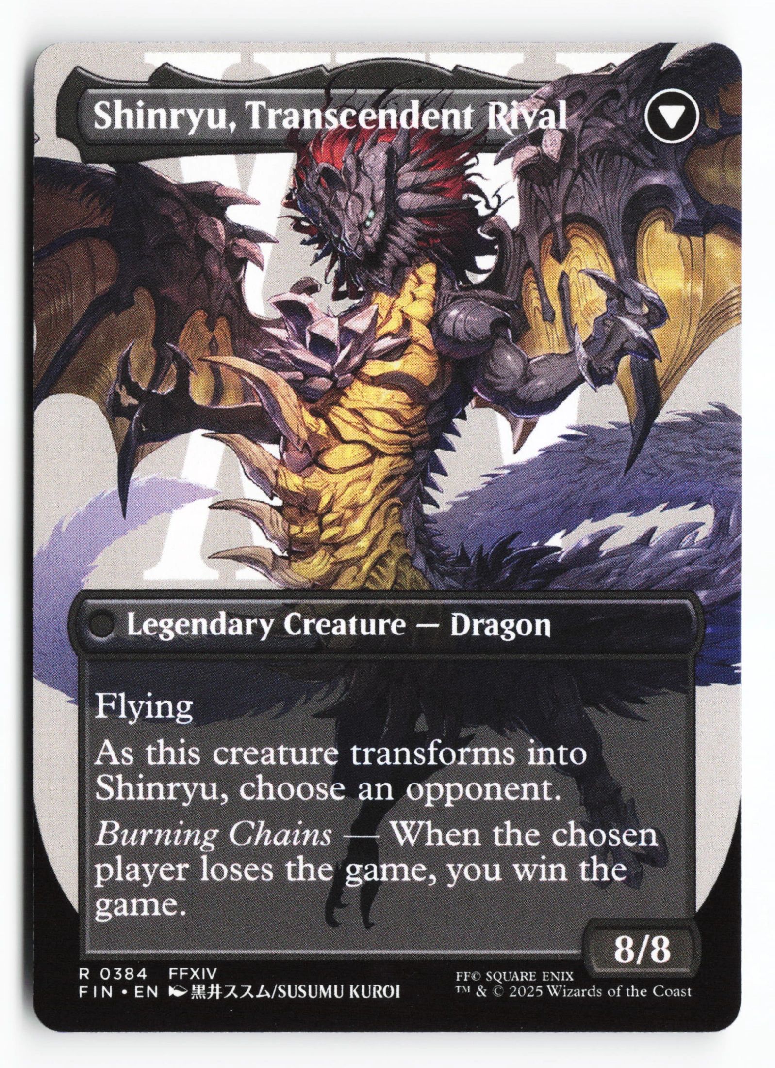 Zenos yae Galvus // Shinryu, Transcendent Rival (FIN 384) — Achterkant