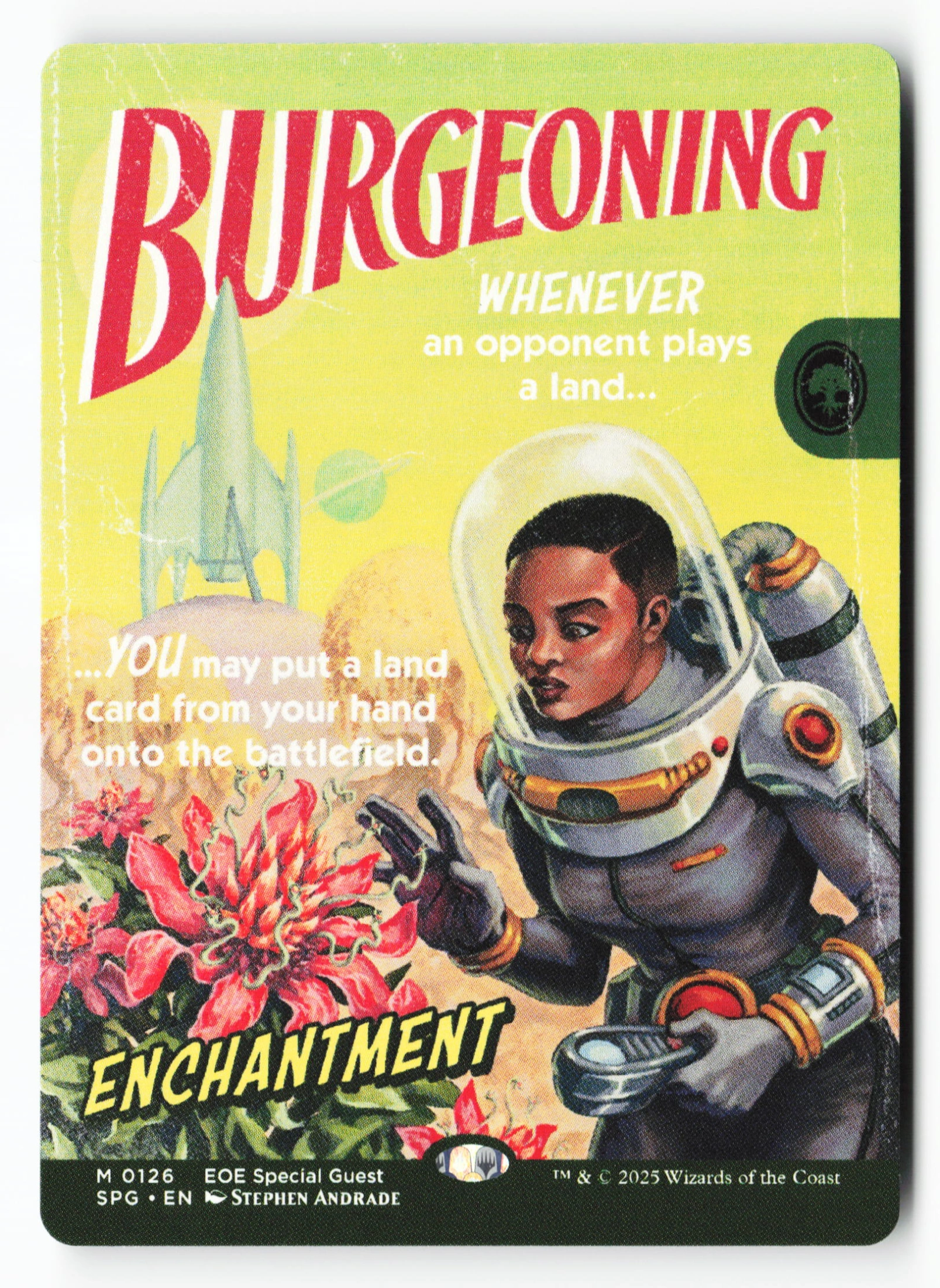 Burgeoning (SPG 126) — Voorkant