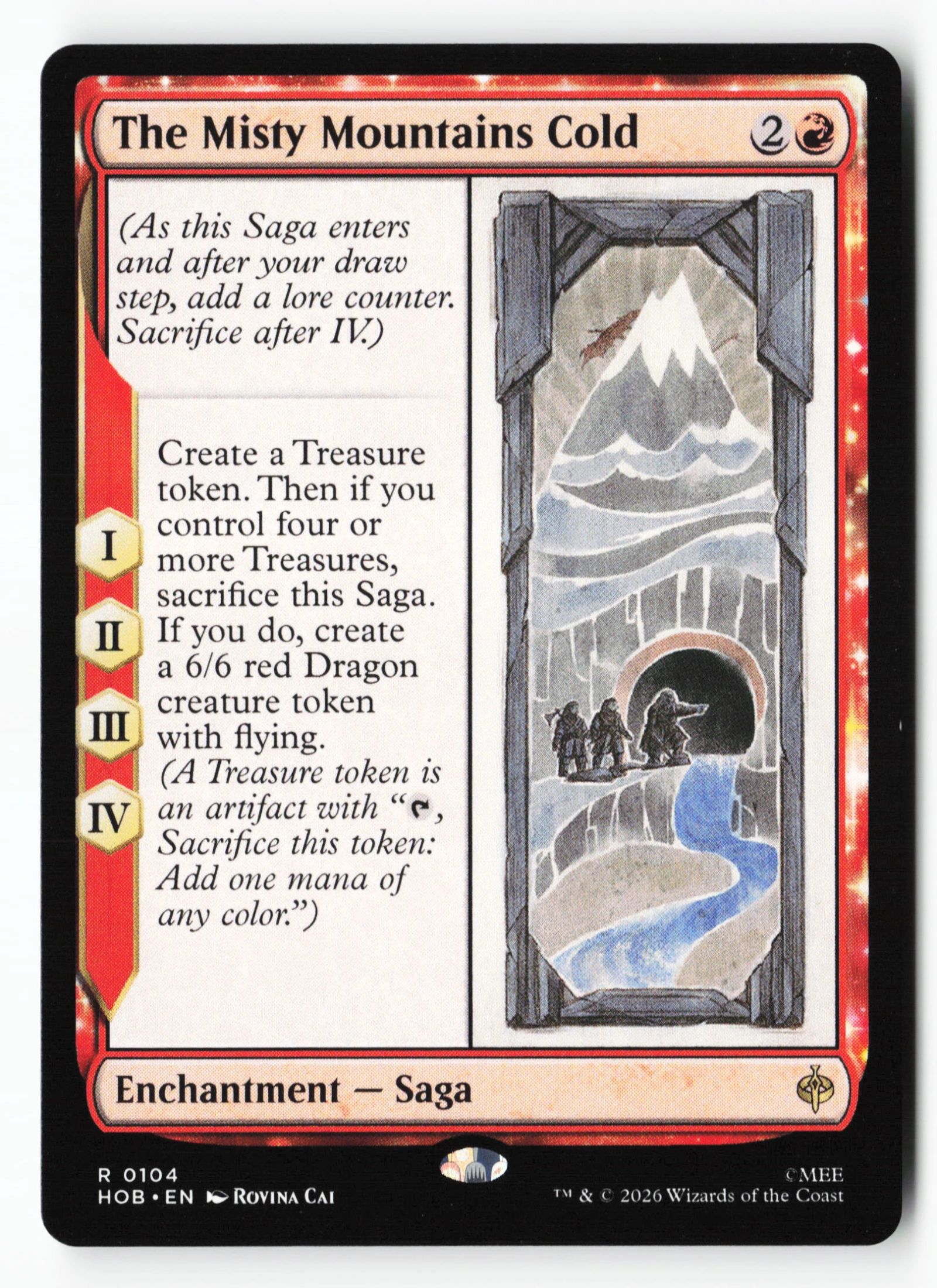 The Misty Mountains Cold (HOB 104) — Voorkant