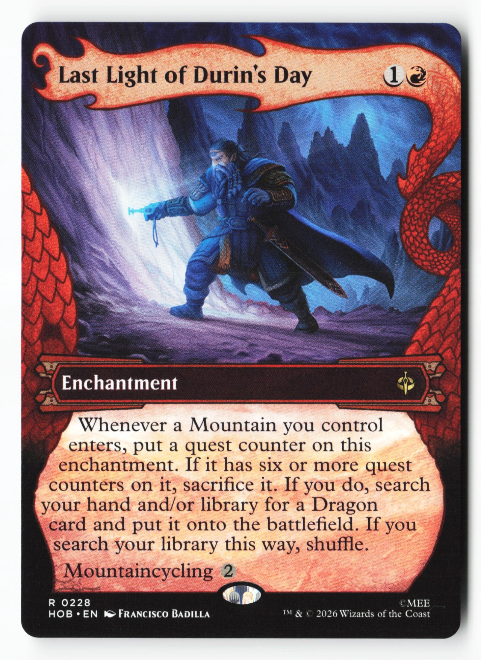 Last Light of Durin's Day (HOB 228) — Voorkant