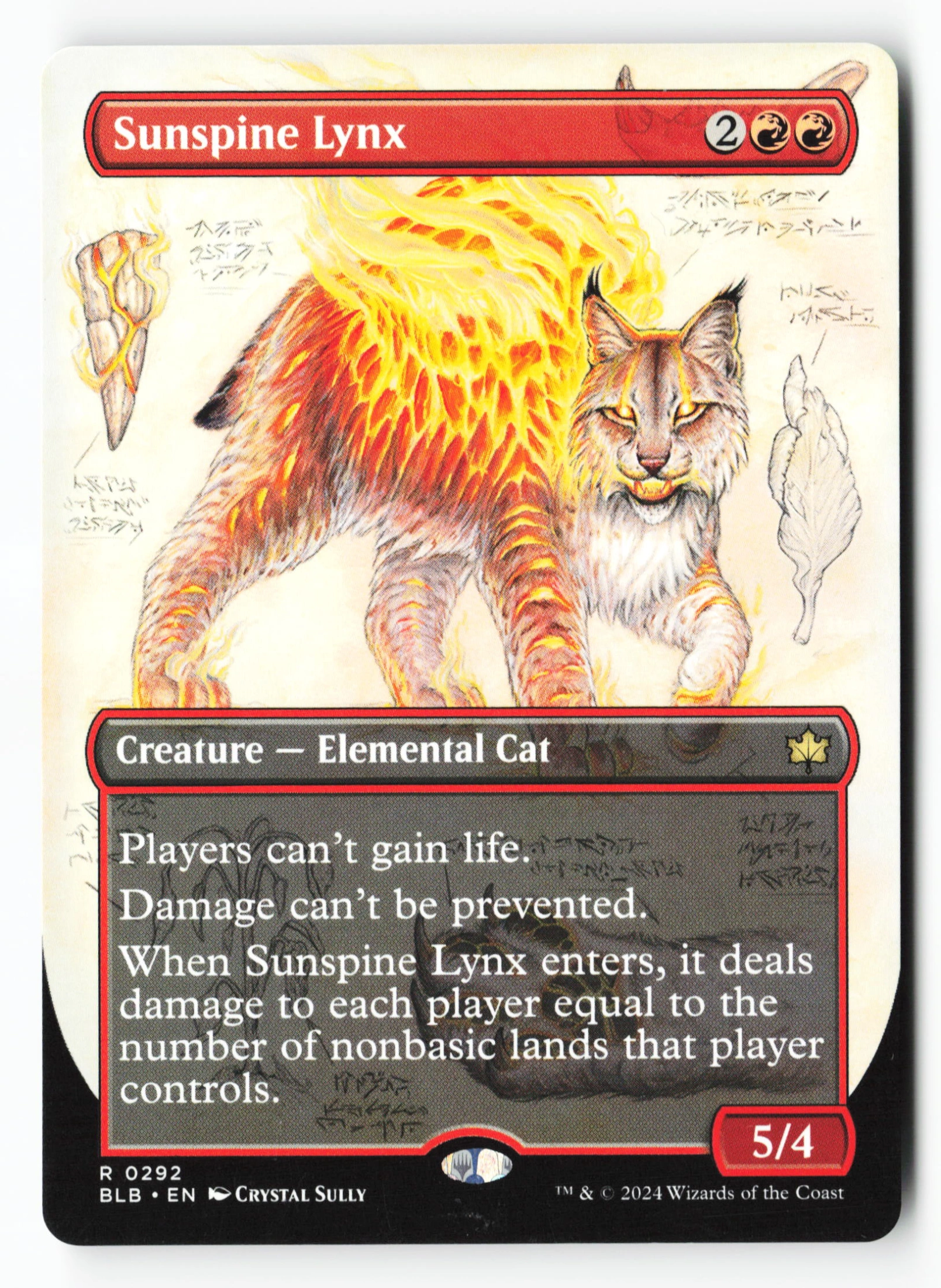 Sunspine Lynx (BLB 292) — Voorkant