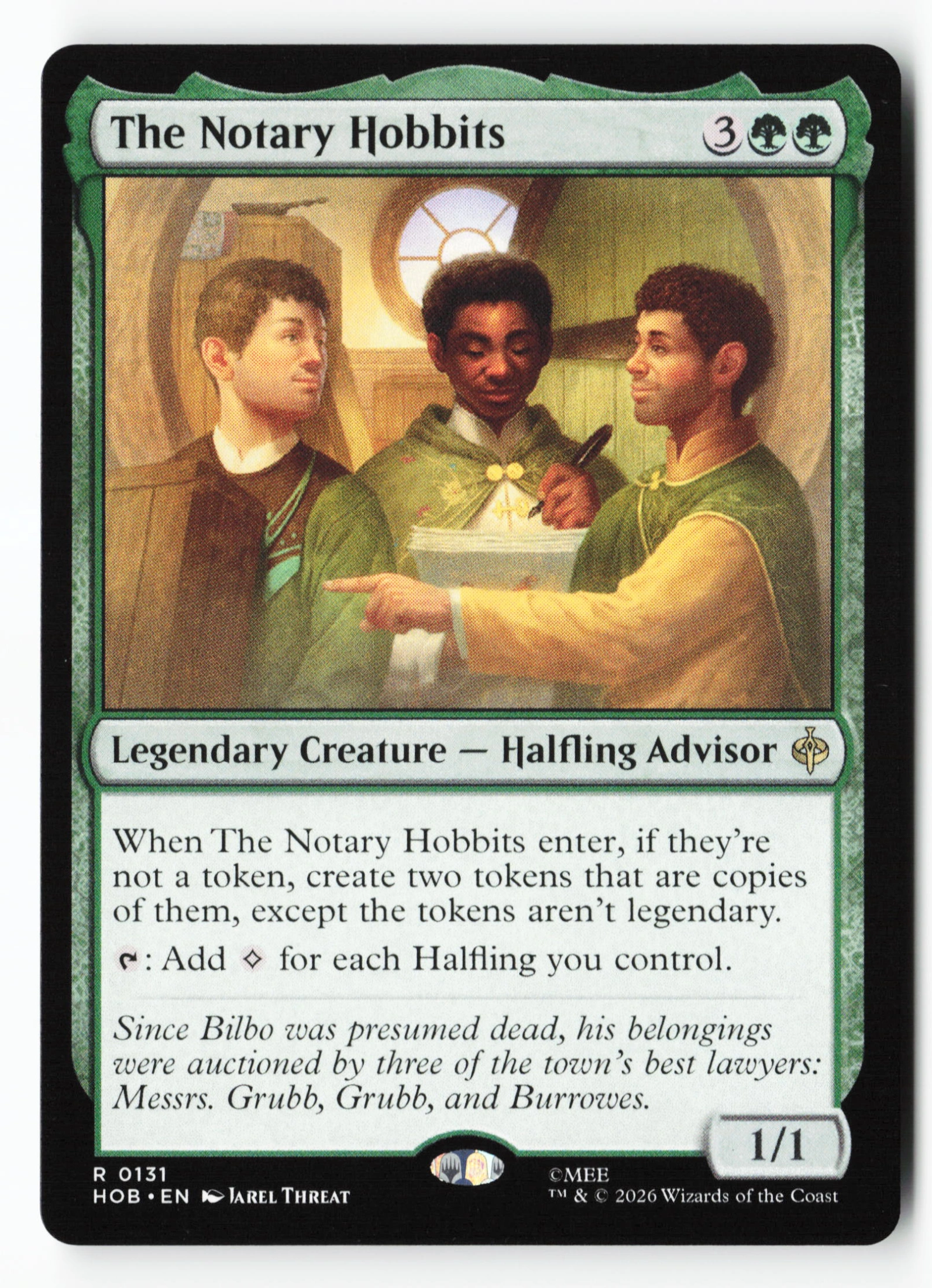The Notary Hobbits (HOB 131) — Voorkant