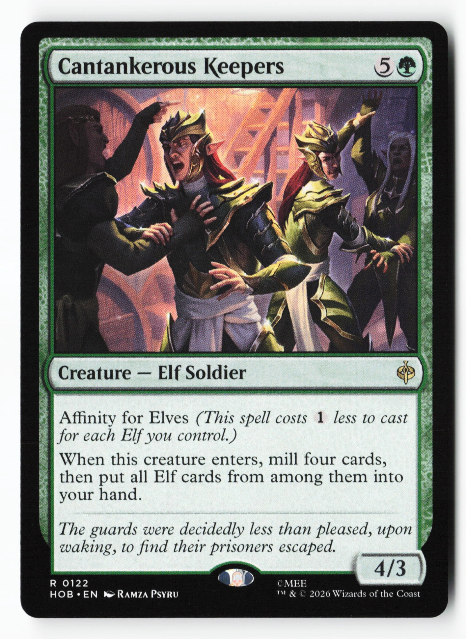 Cantankerous Keepers (HOB 122) — Voorkant