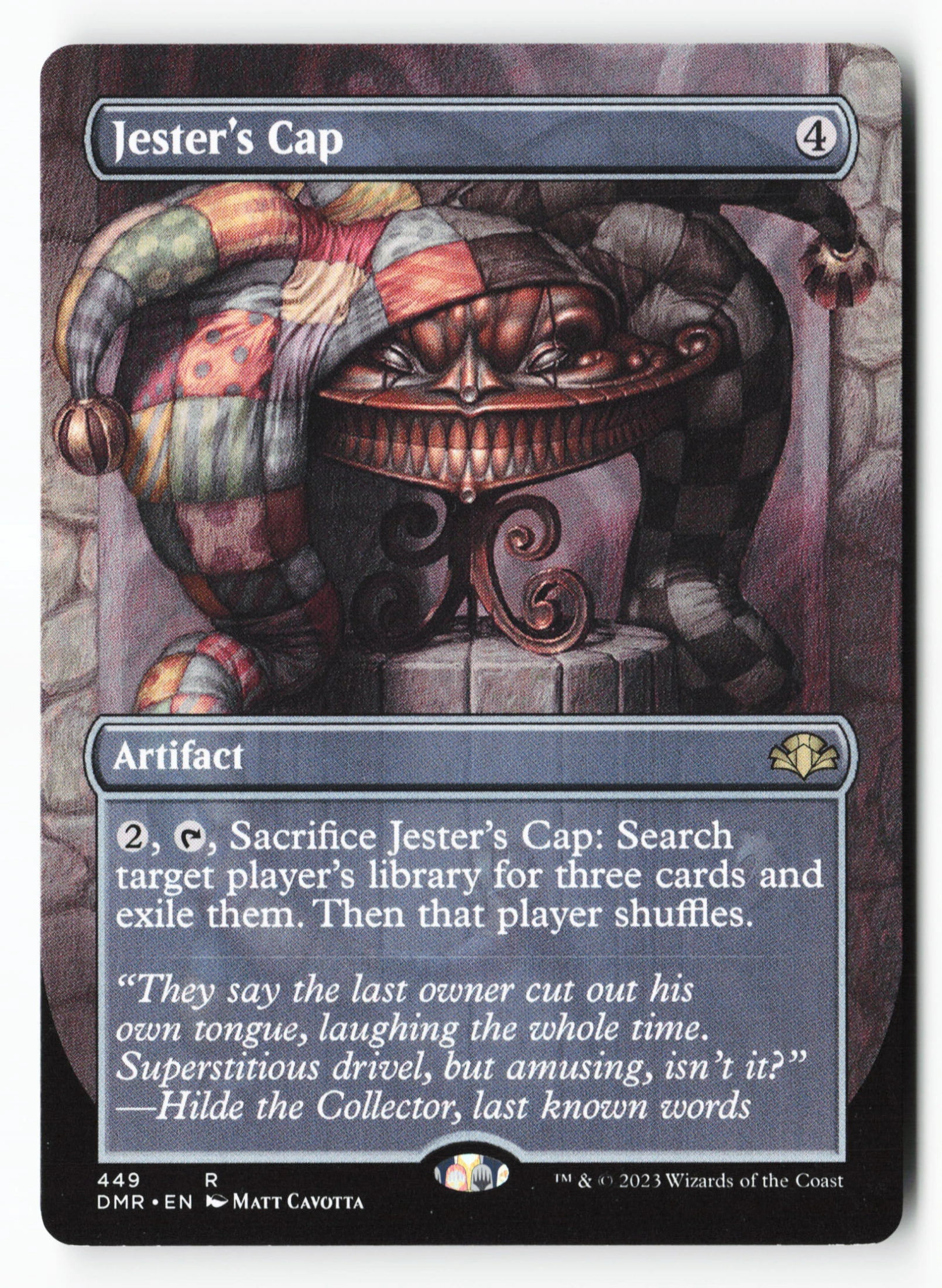 Jester's Cap (DMR 449) — Voorkant