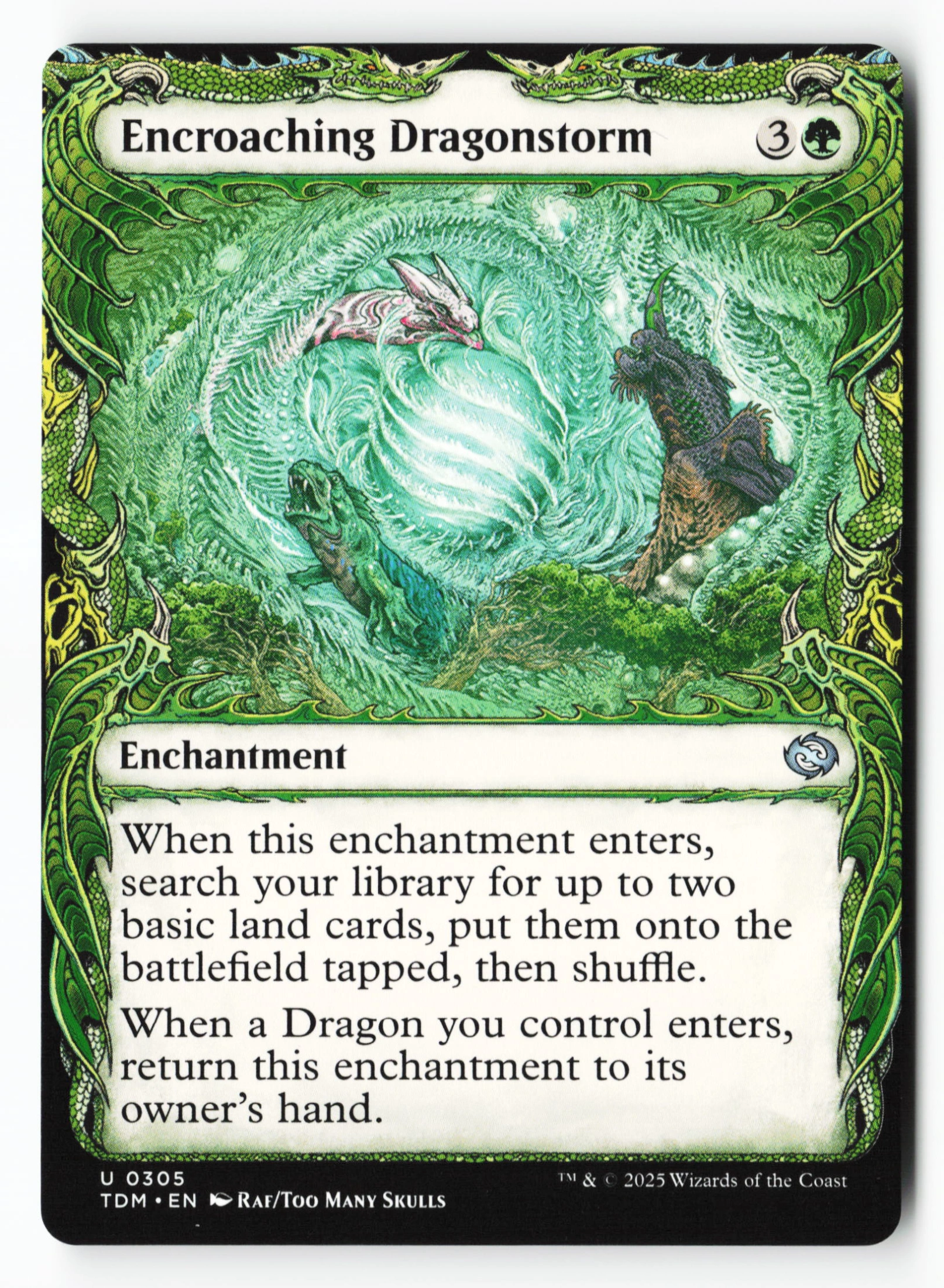 Encroaching Dragonstorm (TDM 305) — Voorkant