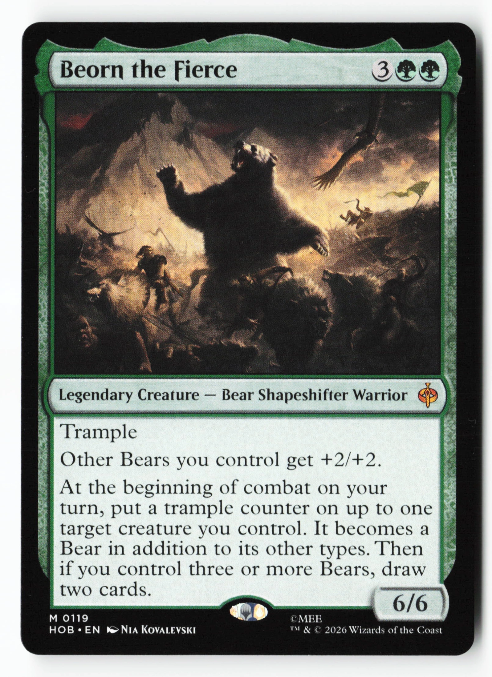 Beorn the Fierce (HOB 119) — Voorkant