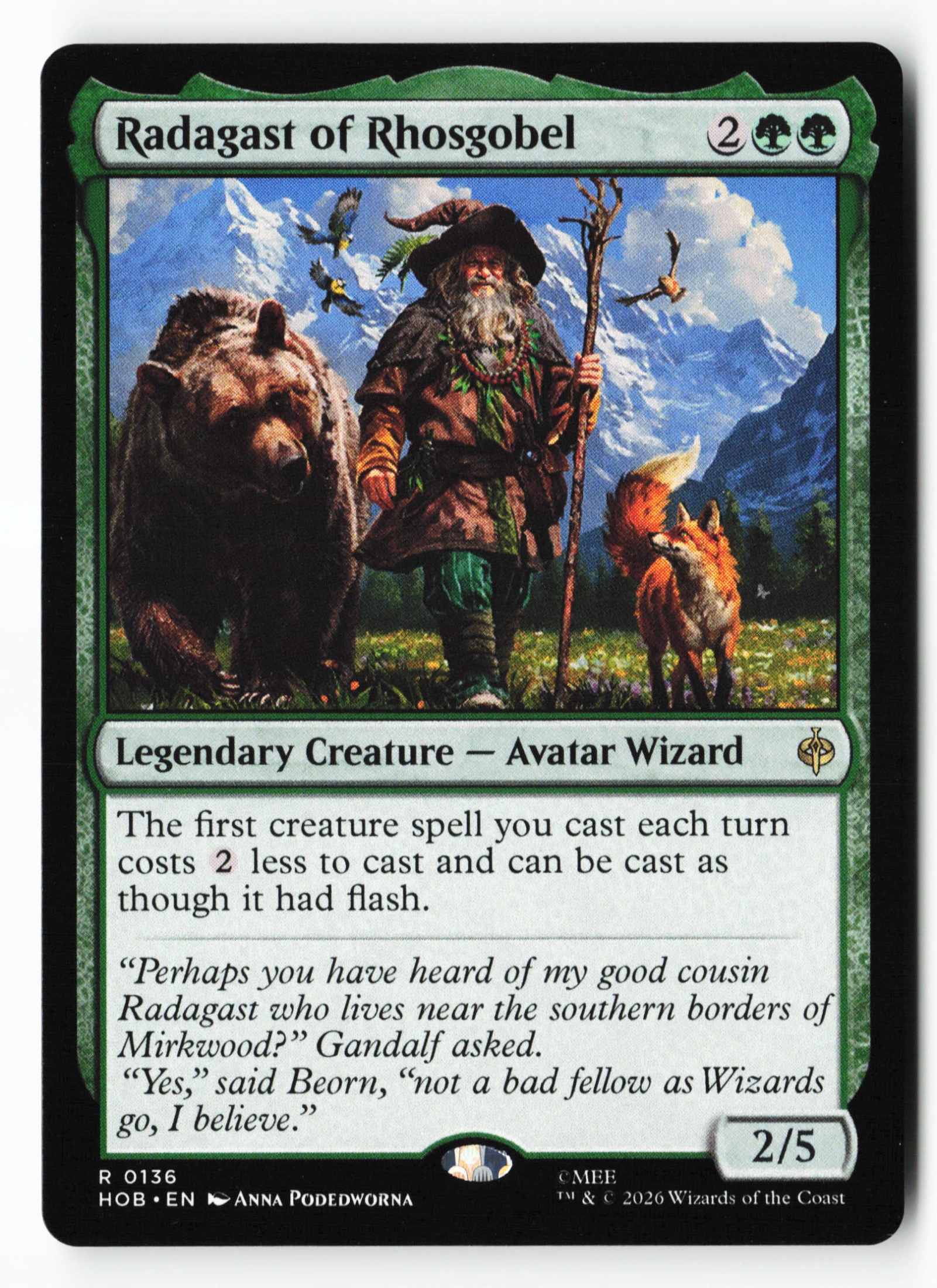 Radagast of Rhosgobel (HOB 136) — Voorkant