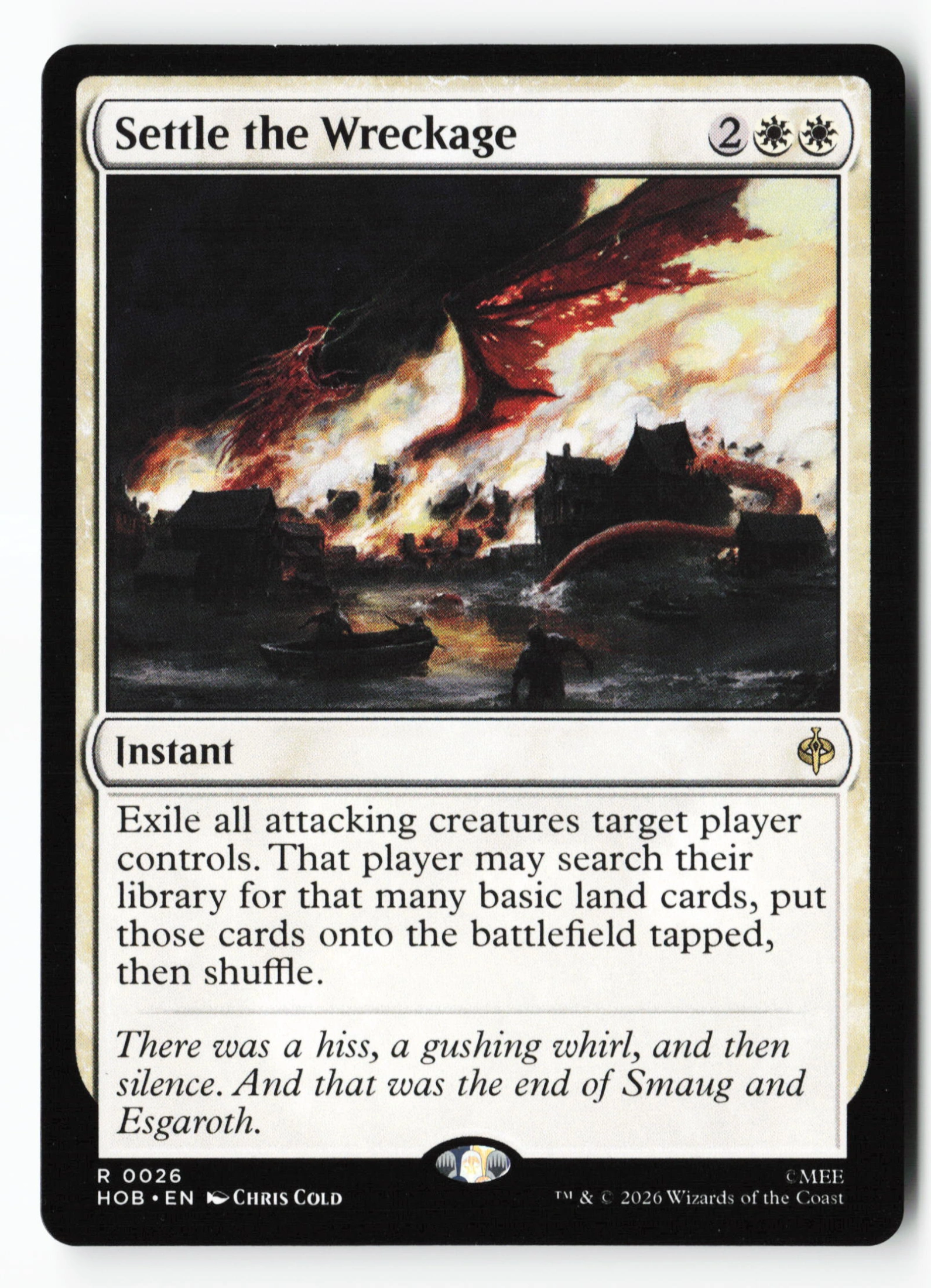 Settle the Wreckage (HOB 026) — Voorkant