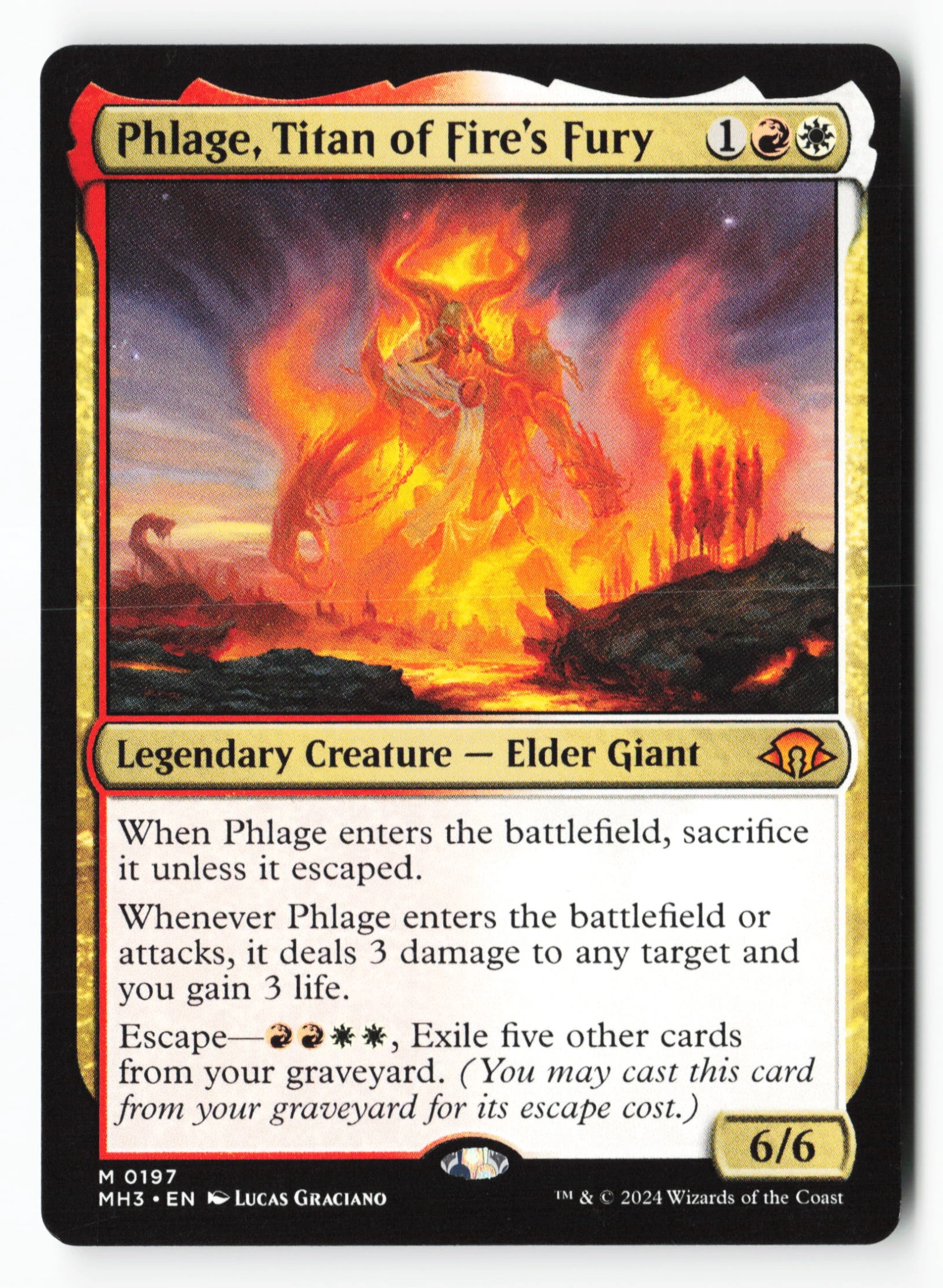 Phlage, Titan of Fire's Fury (MH3 197) — Voorkant