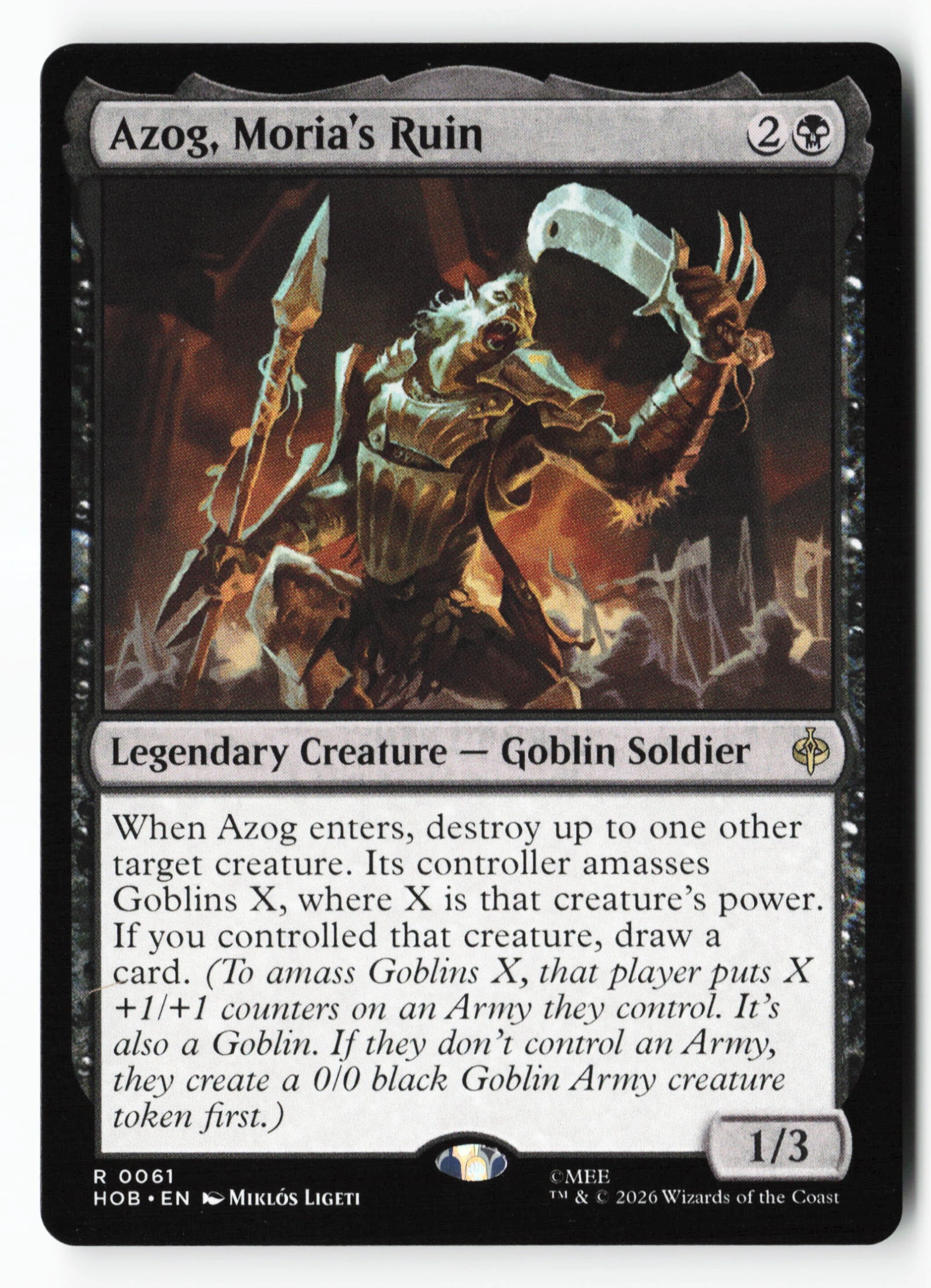 Azog, Moria's Ruin (HOB 061) — Voorkant