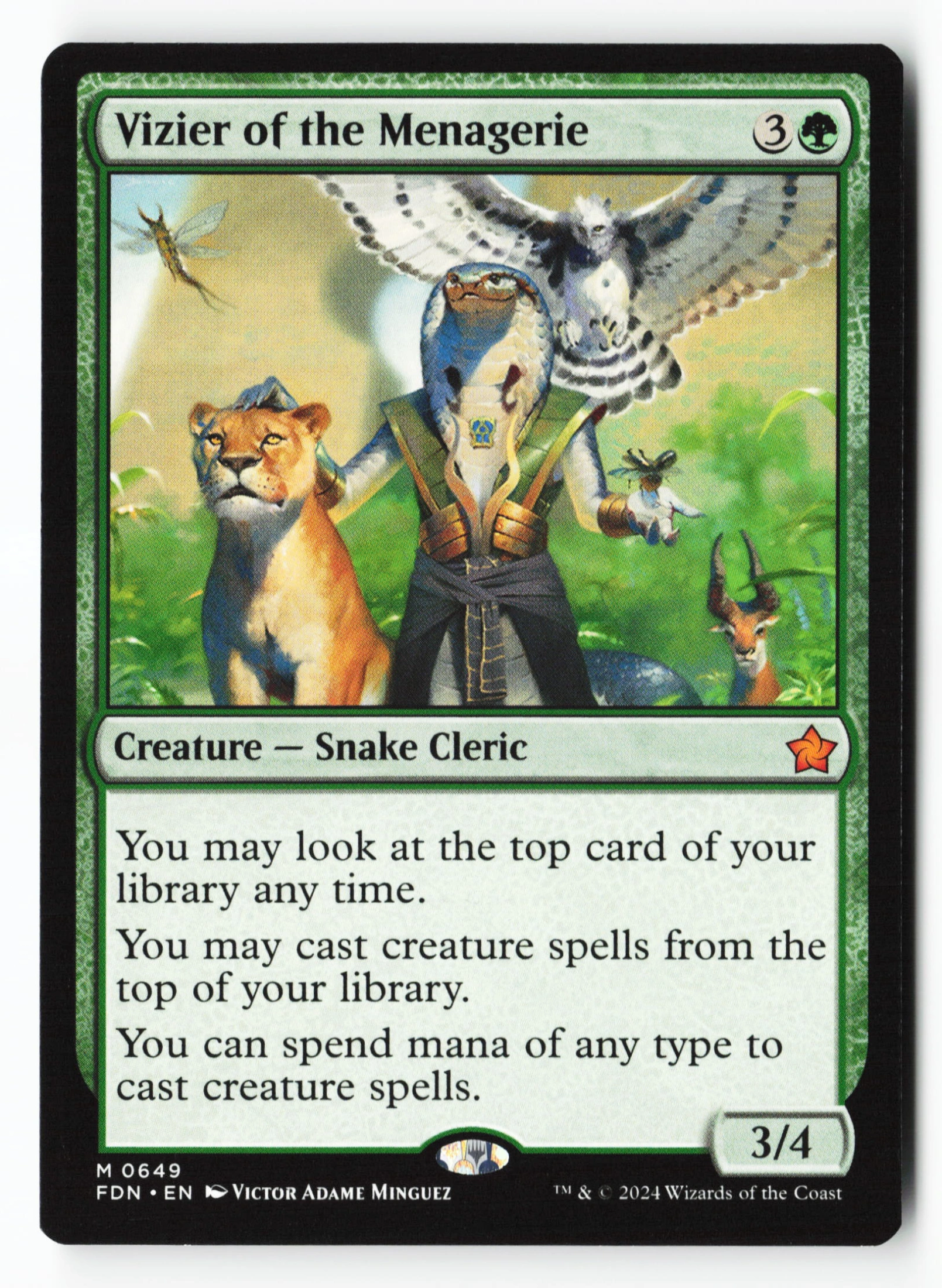 Vizier of the Menagerie (FDN 649) — Voorkant