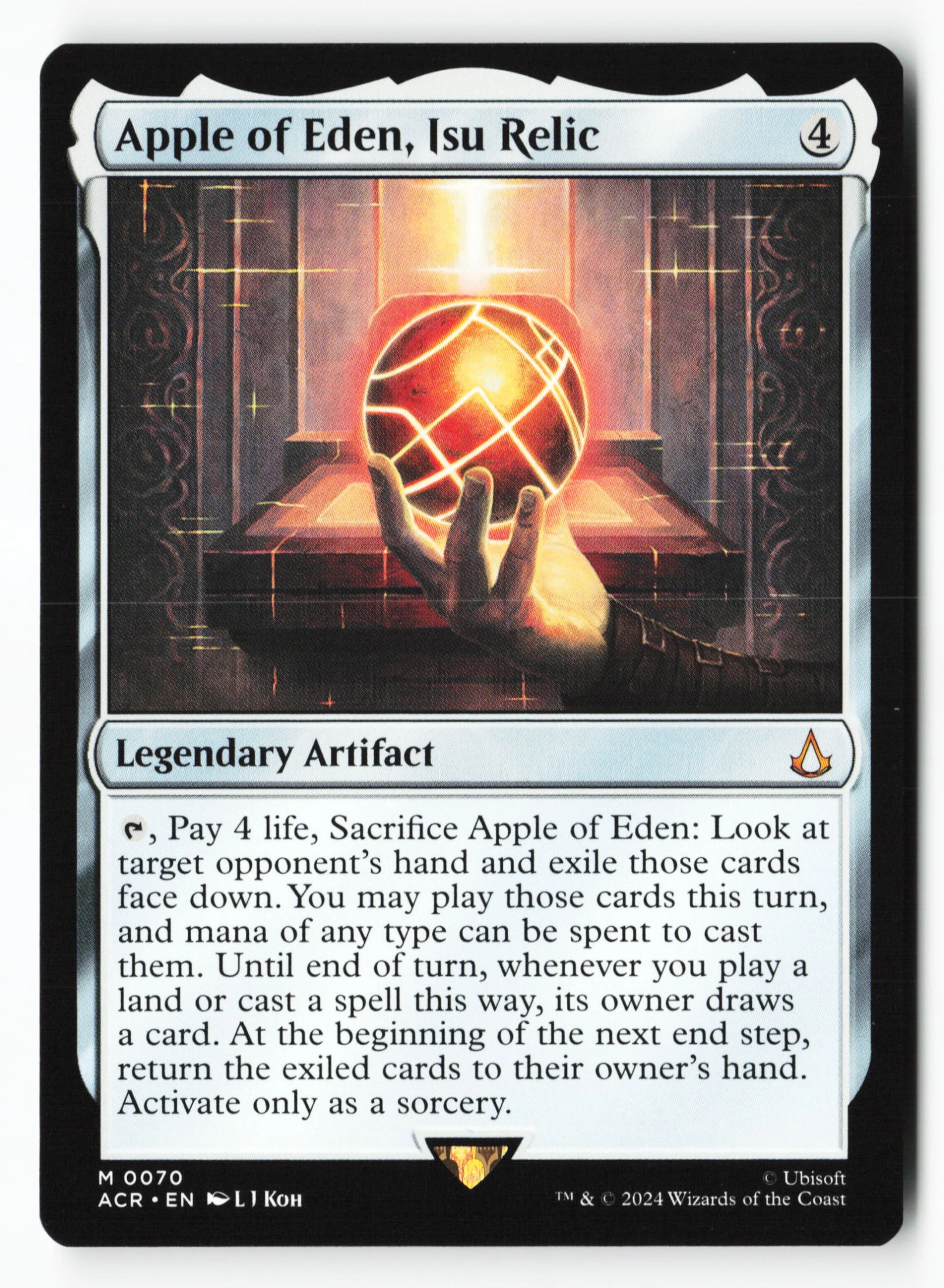 Apple of Eden, Isu Relic (ACR 070) — Voorkant
