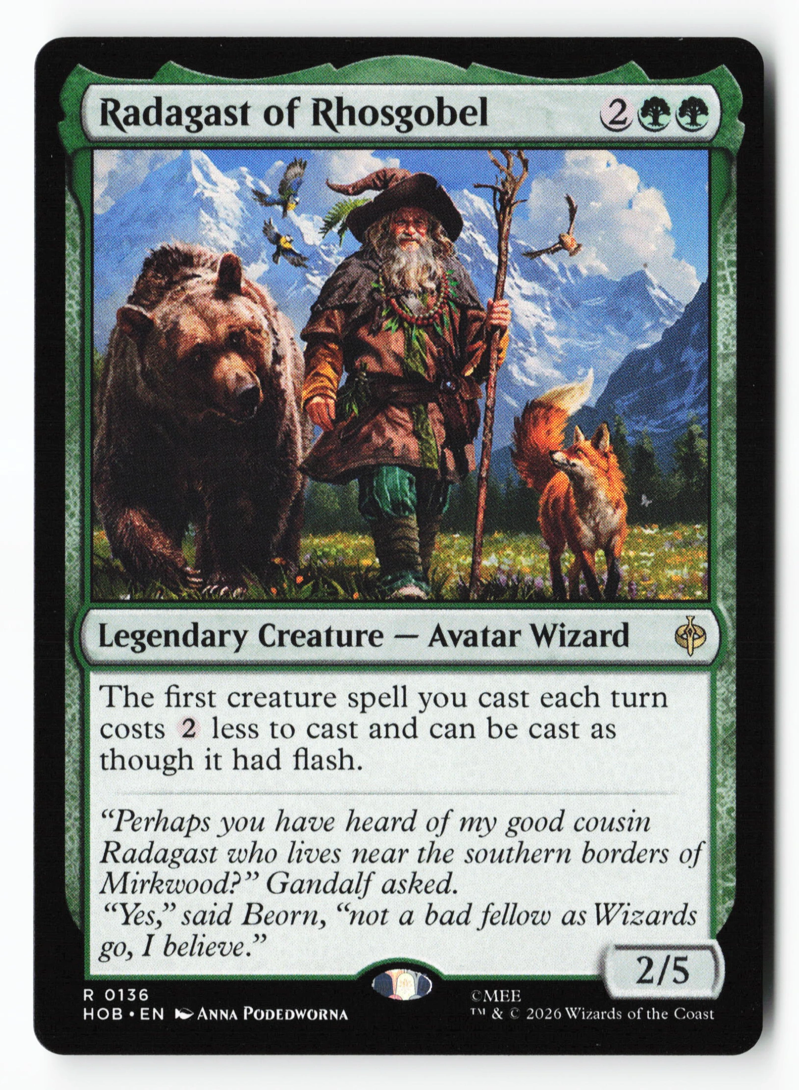 Radagast of Rhosgobel (HOB 136) — Voorkant