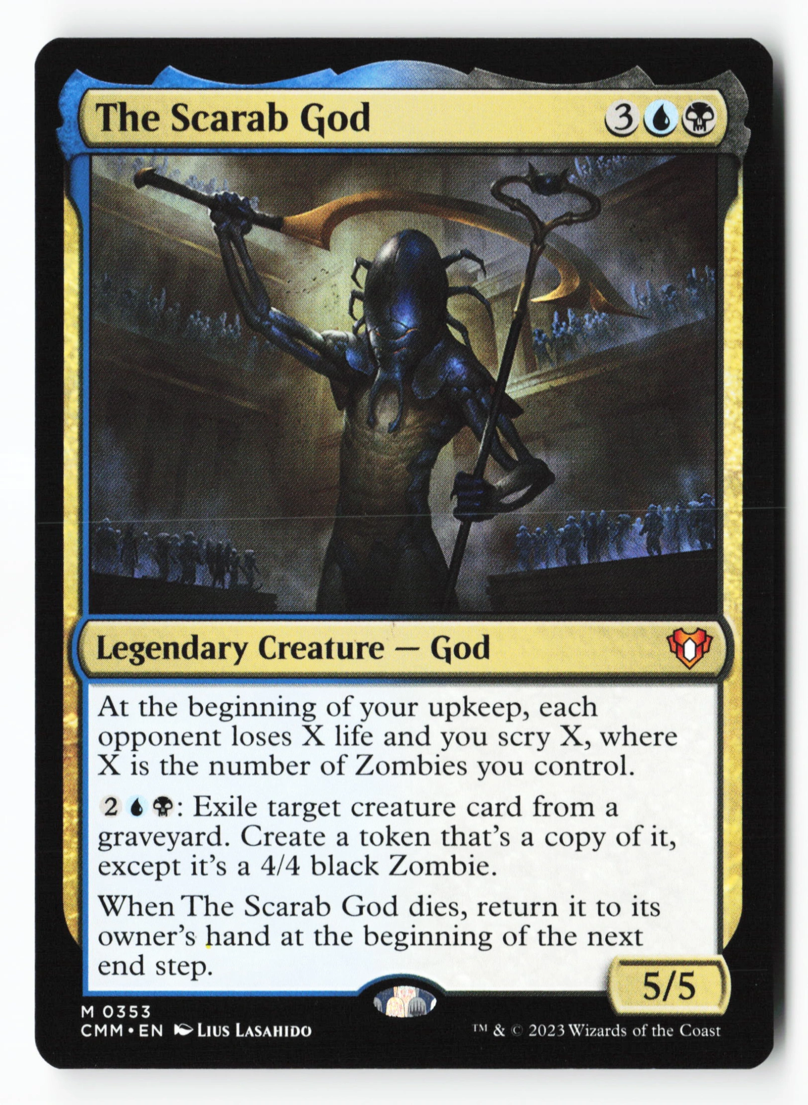 The Scarab God (CMM 353) — Voorkant