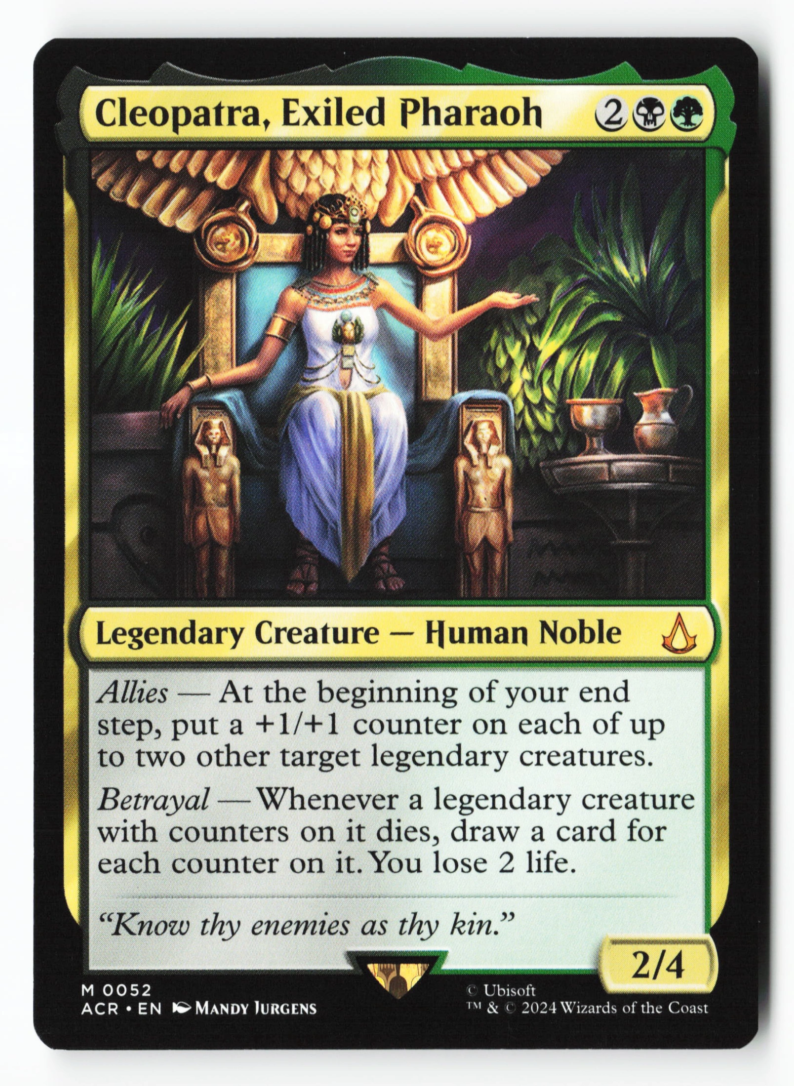 Cleopatra, Exiled Pharaoh (ACR 052) — Voorkant