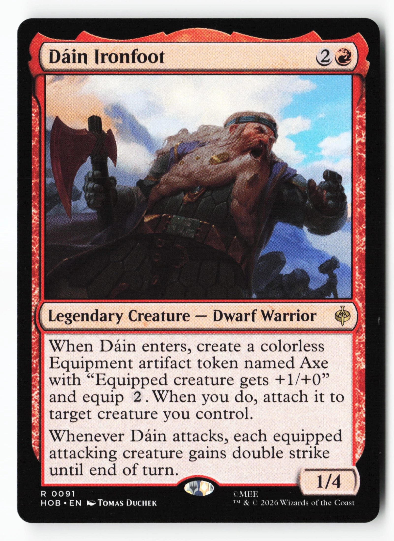 Dáin Ironfoot (HOB 091) — Voorkant
