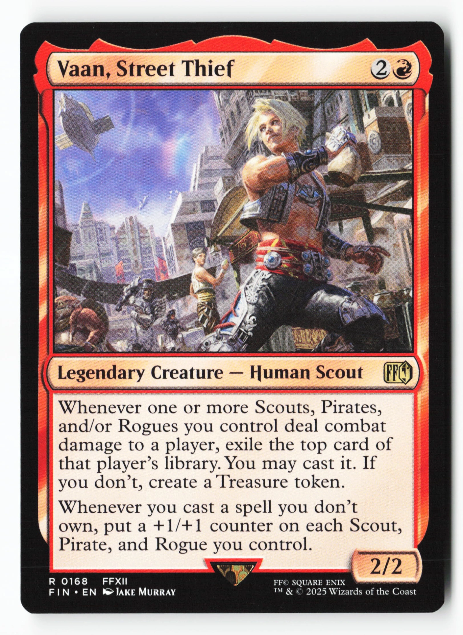 Vaan, Street Thief (FIN 168) — Voorkant