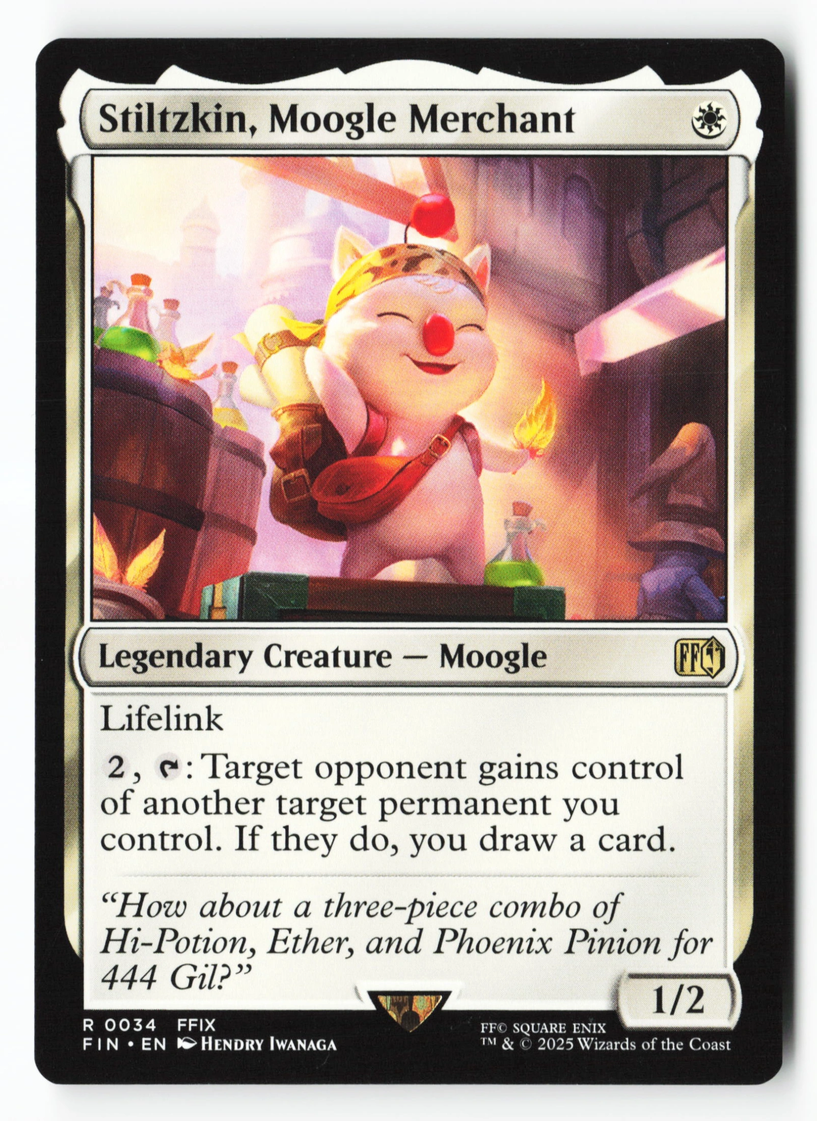 Stiltzkin, Moogle Merchant (FIN 034) — Voorkant