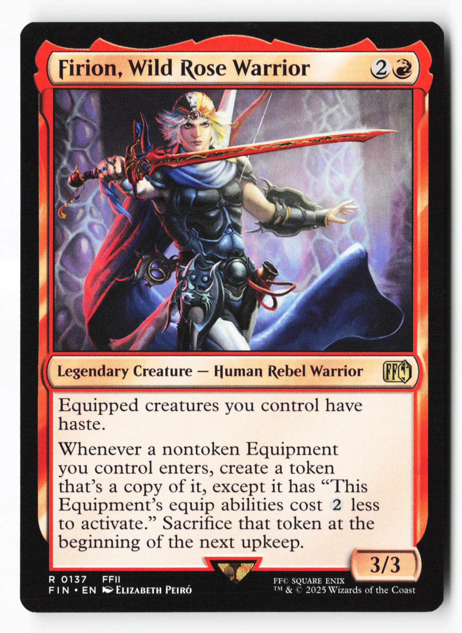 Firion, Wild Rose Warrior (FIN 137) — Voorkant