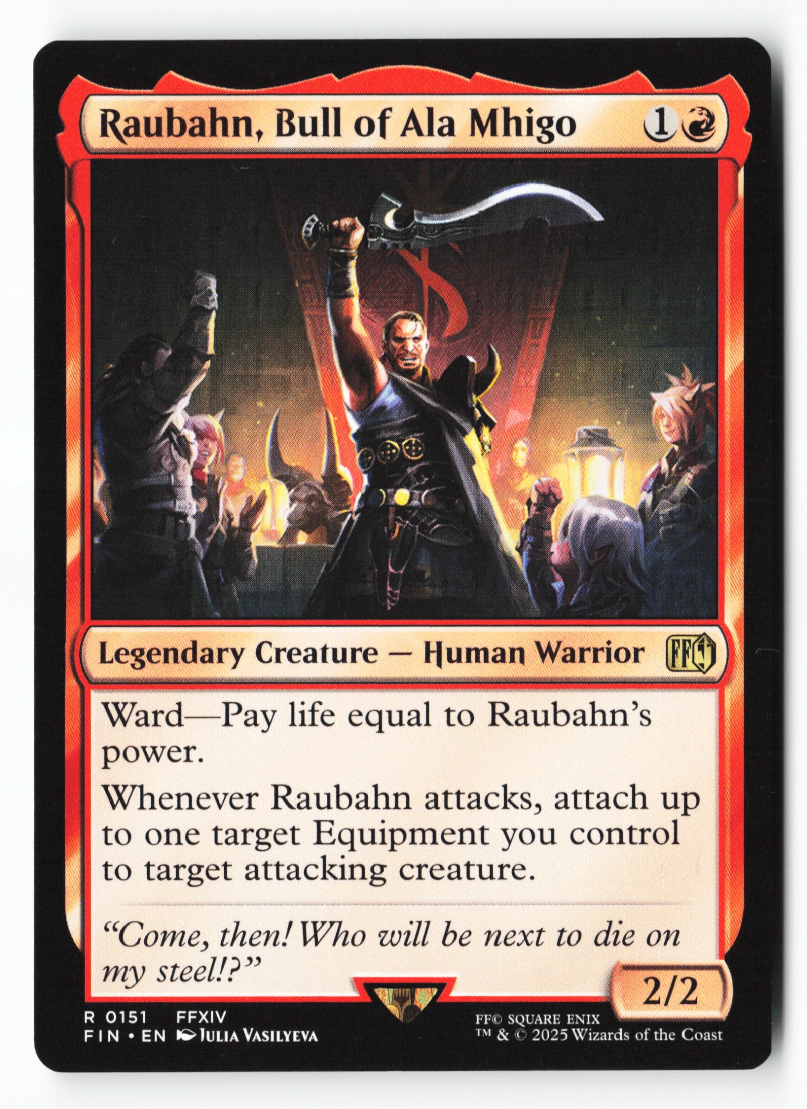 Raubahn, Bull of Ala Mhigo (FIN 151) — Voorkant