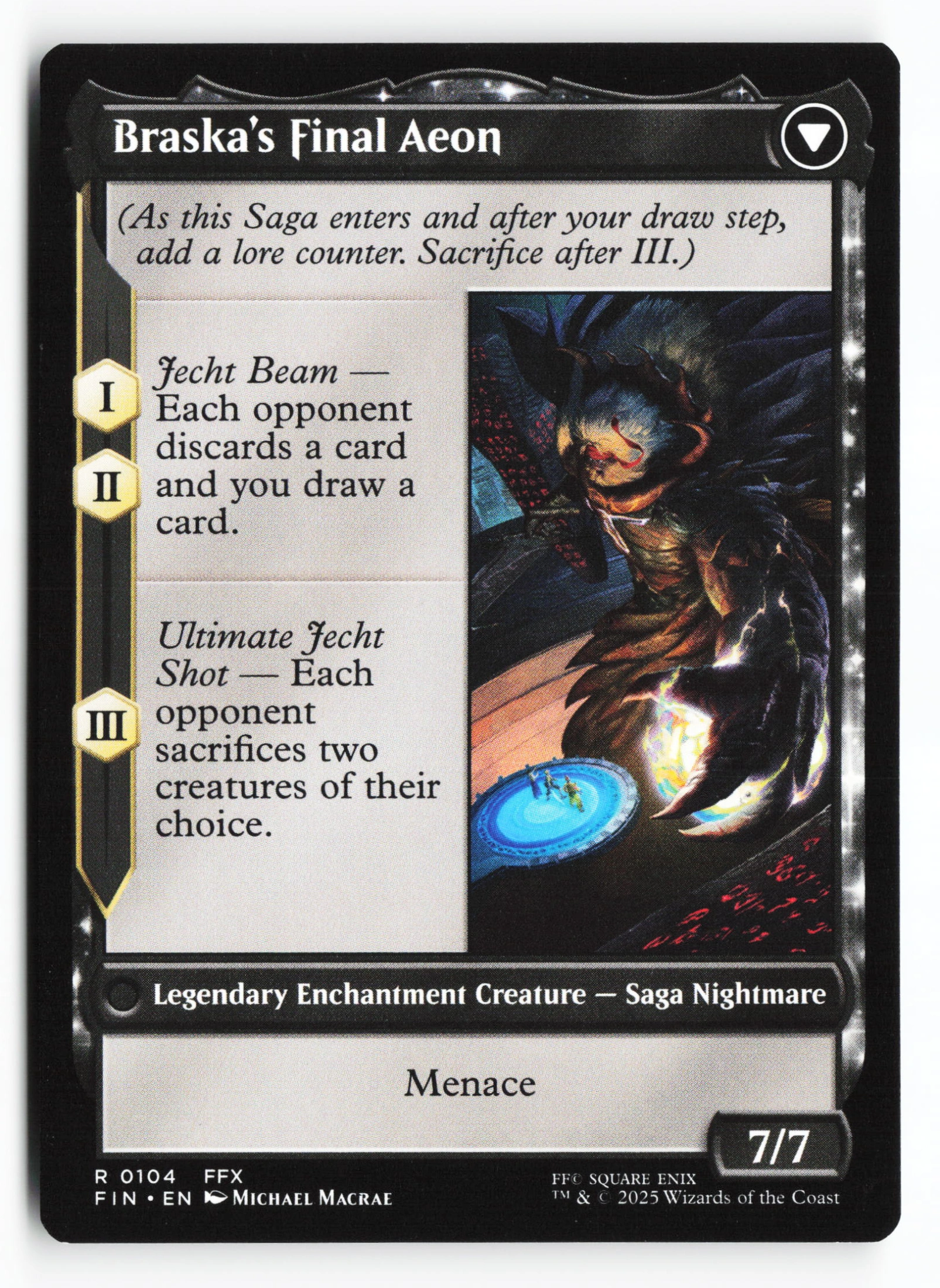 Jecht, Reluctant Guardian // Braska's Final Aeon (FIN 104) — Achterkant