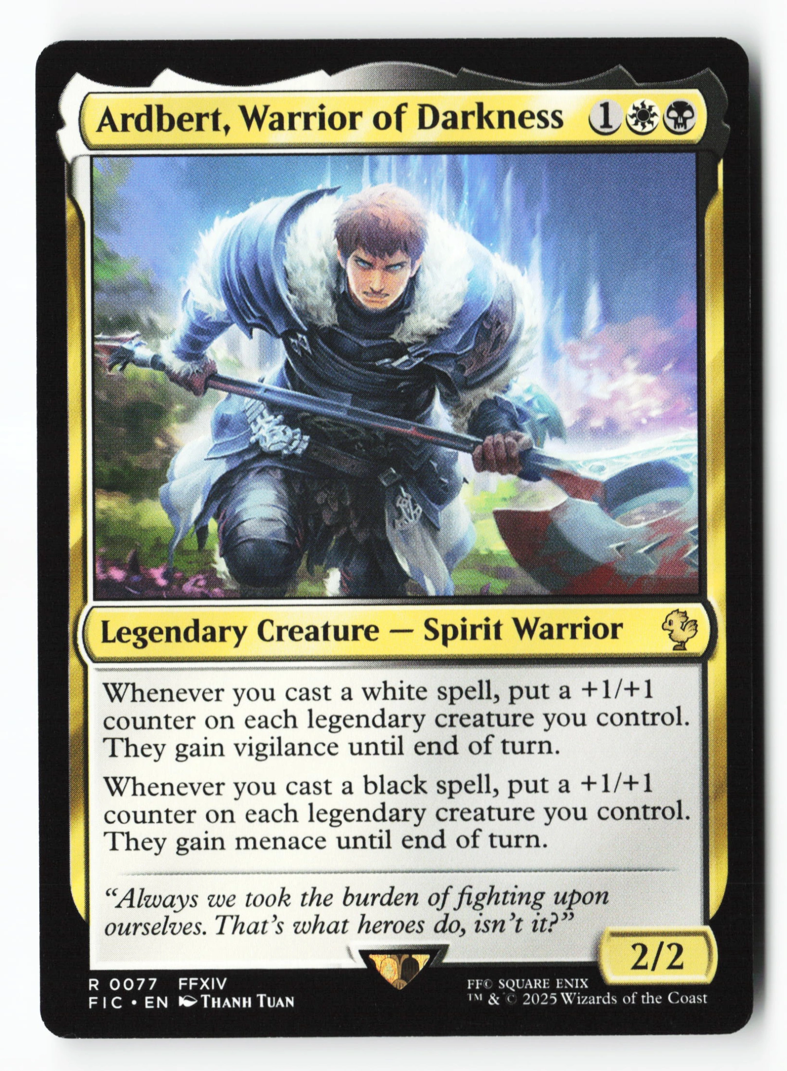Ardbert, Warrior of Darkness (FIC 077) — Voorkant