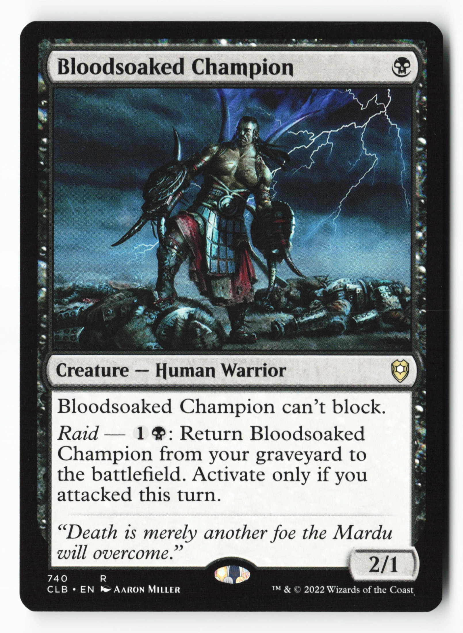 Bloodsoaked Champion (CLB 740) — Voorkant