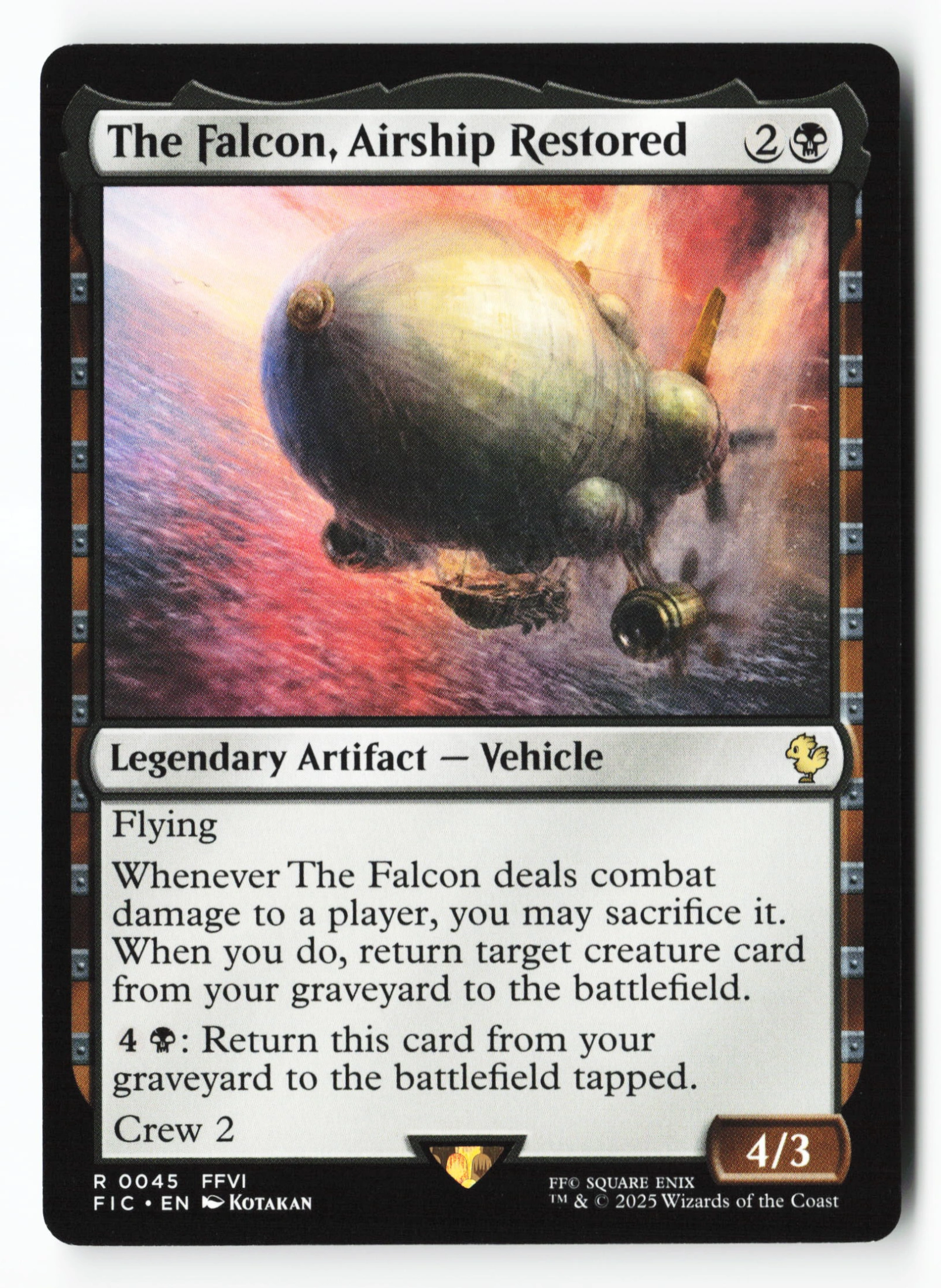 The Falcon, Airship Restored (FIC 045) — Voorkant