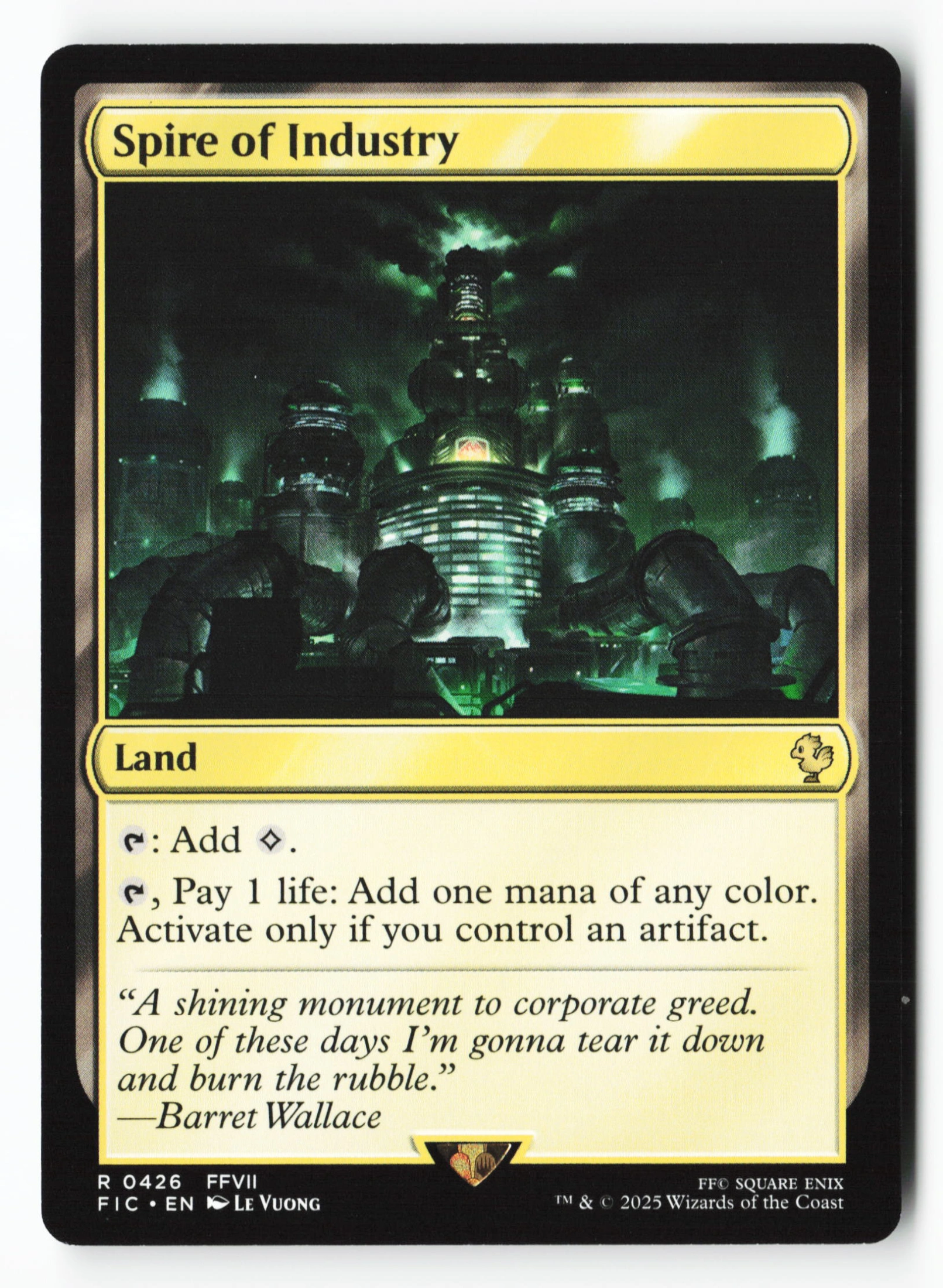 Spire of Industry (FIC 426) — Voorkant