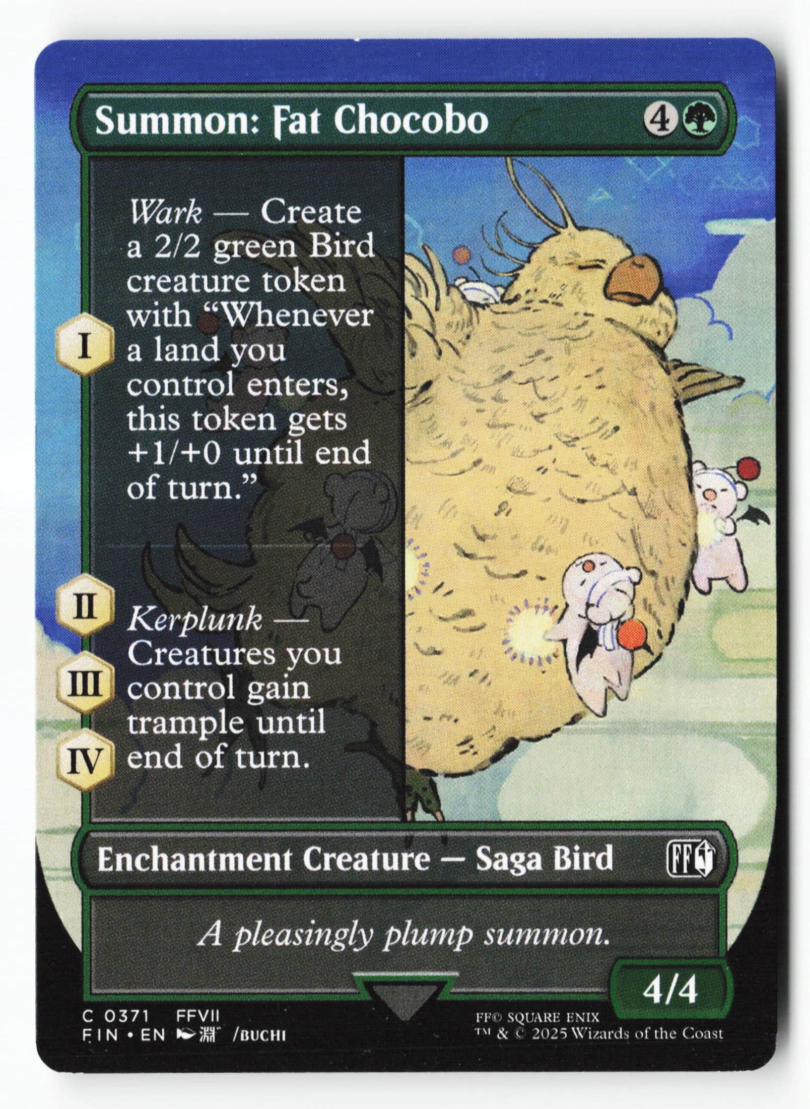 Summon: Fat Chocobo (FIN 371) — Voorkant